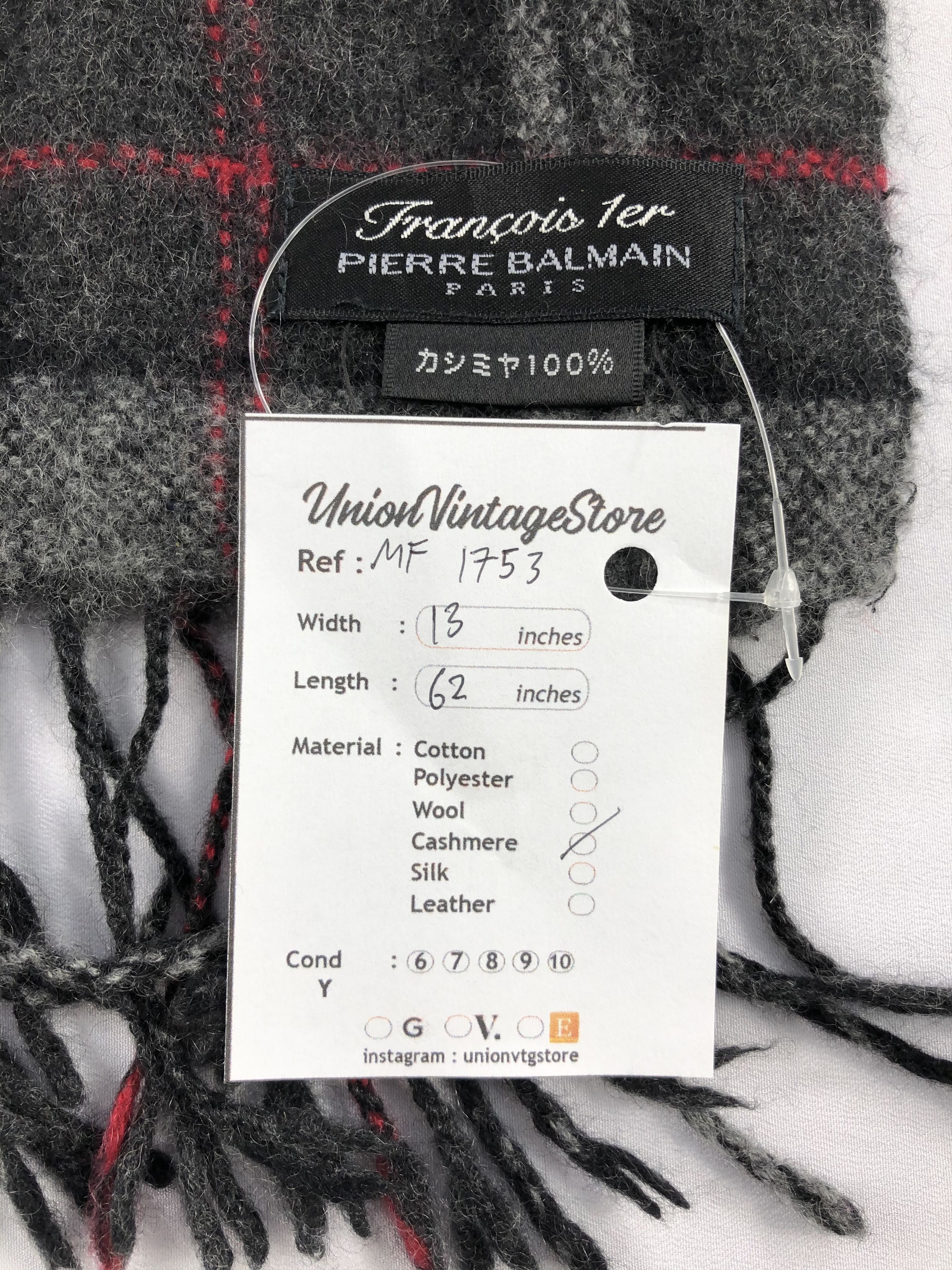 Pierre Balmain Vintage Pierre Balmain Scarf/Muffler/Neckwear MF1753 Size ONE SIZE - 5 Thumbnail