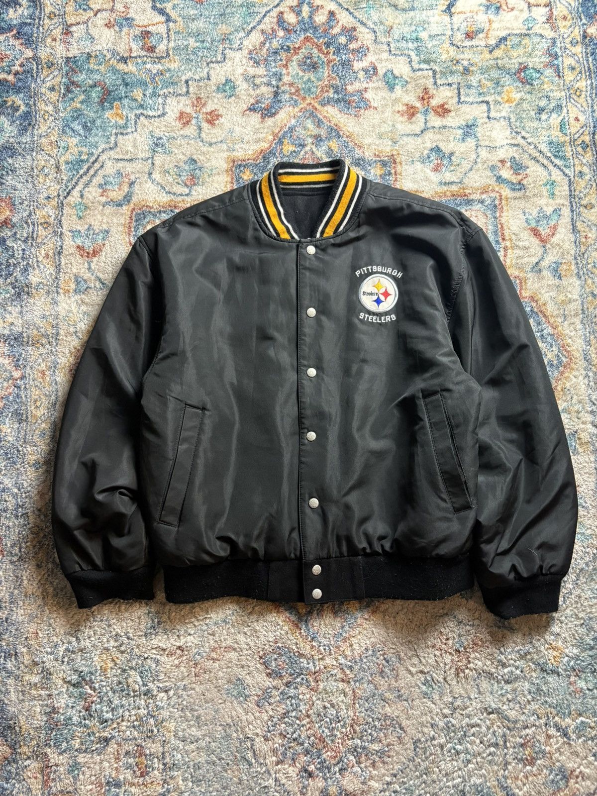Reebok Vintage Reebok Jeff Hamilton Steelers Reversible Jacket Size US M / EU 48-50 / 2 - 1 Thumbnail