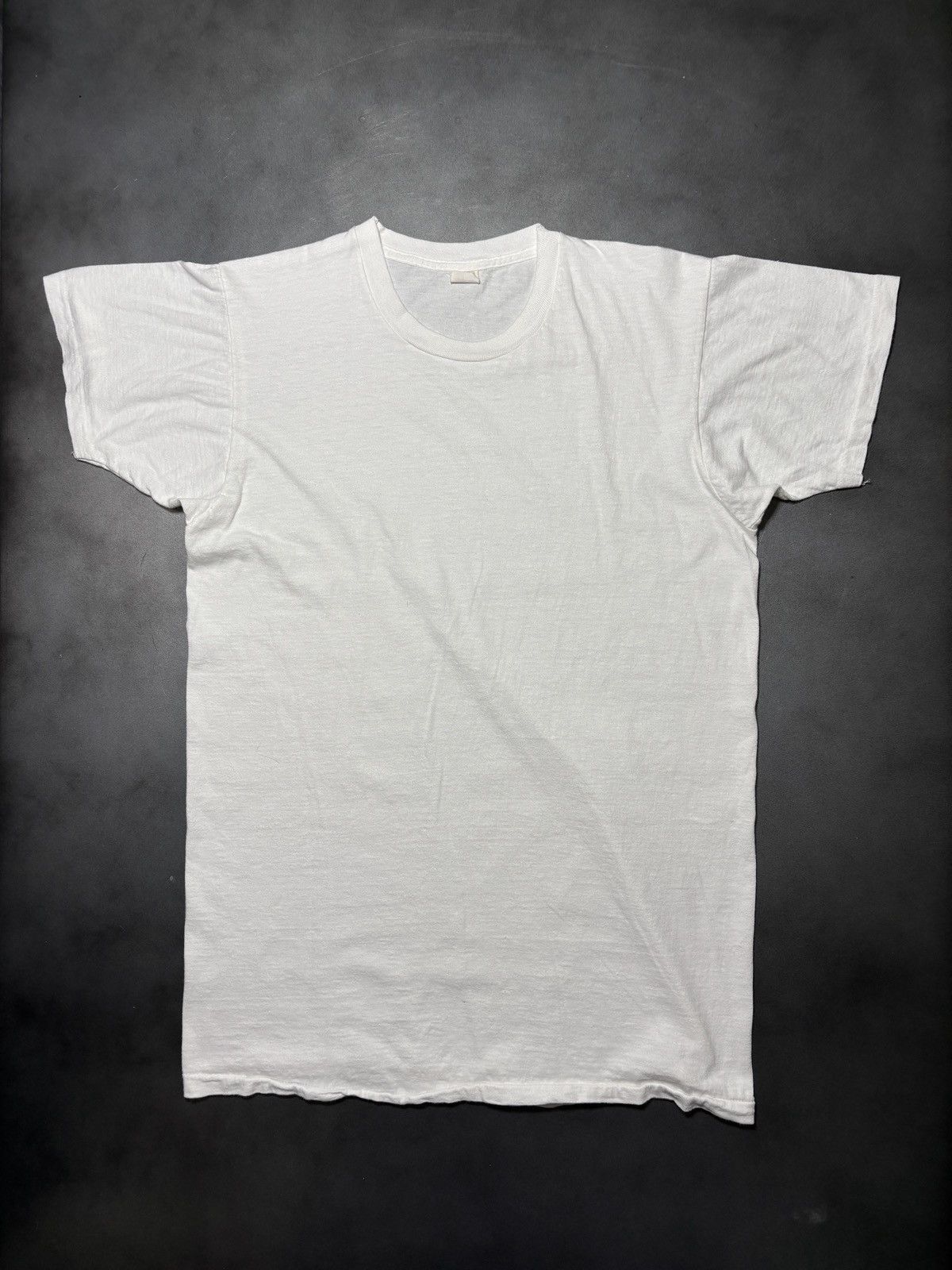 Fruit Of The Loom 1970s Fruit of the Loom Tee 70s Vintage Blank Made in USA Size US M / EU 48-50 / 2 - 2 Thumbnail
