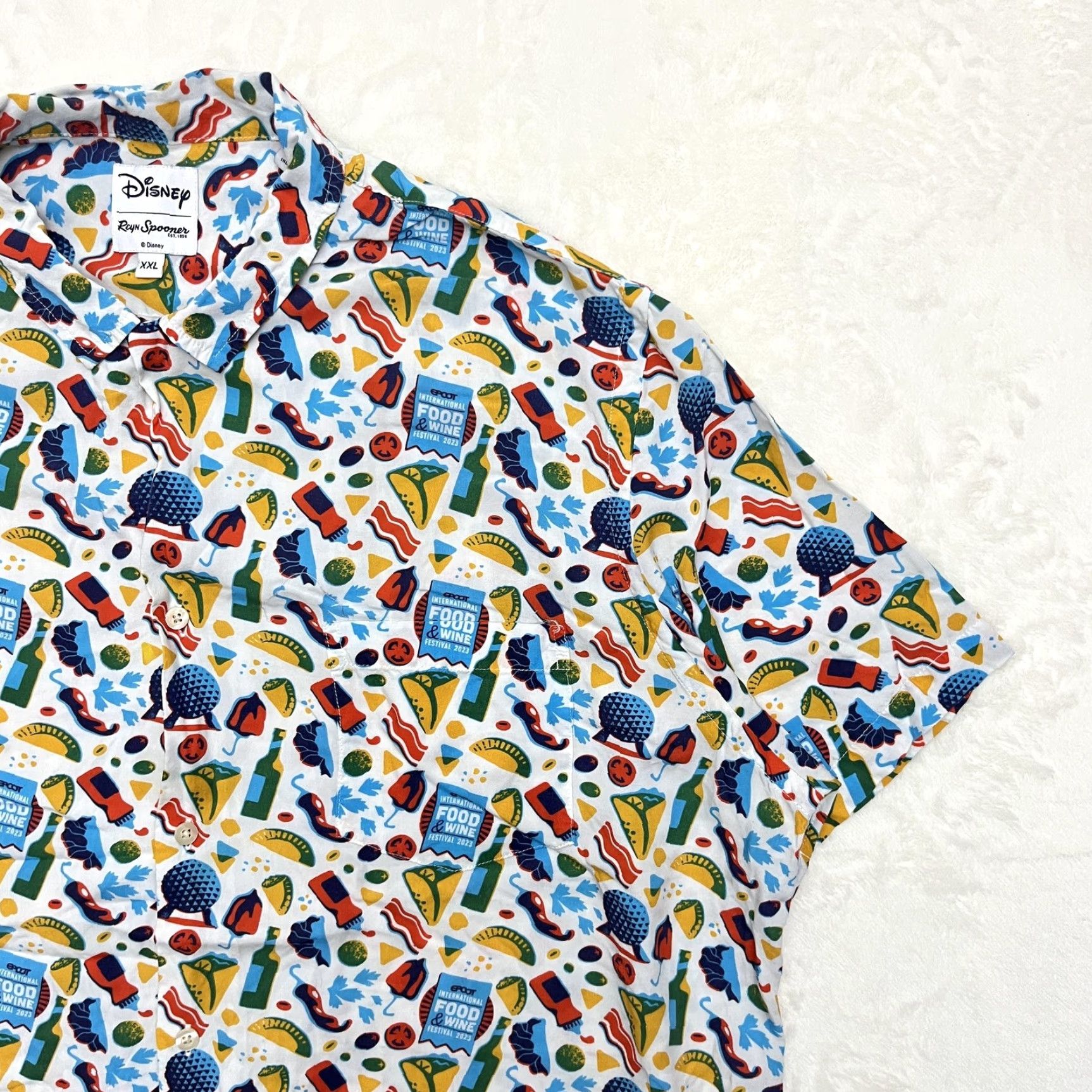 Reyn Spooner Disney Reyn Spooner Shirt Mens 2XL Epcot Food & Wine Festival 2023 Button Up Size US XXL / EU 58 / 5 - 3 Thumbnail