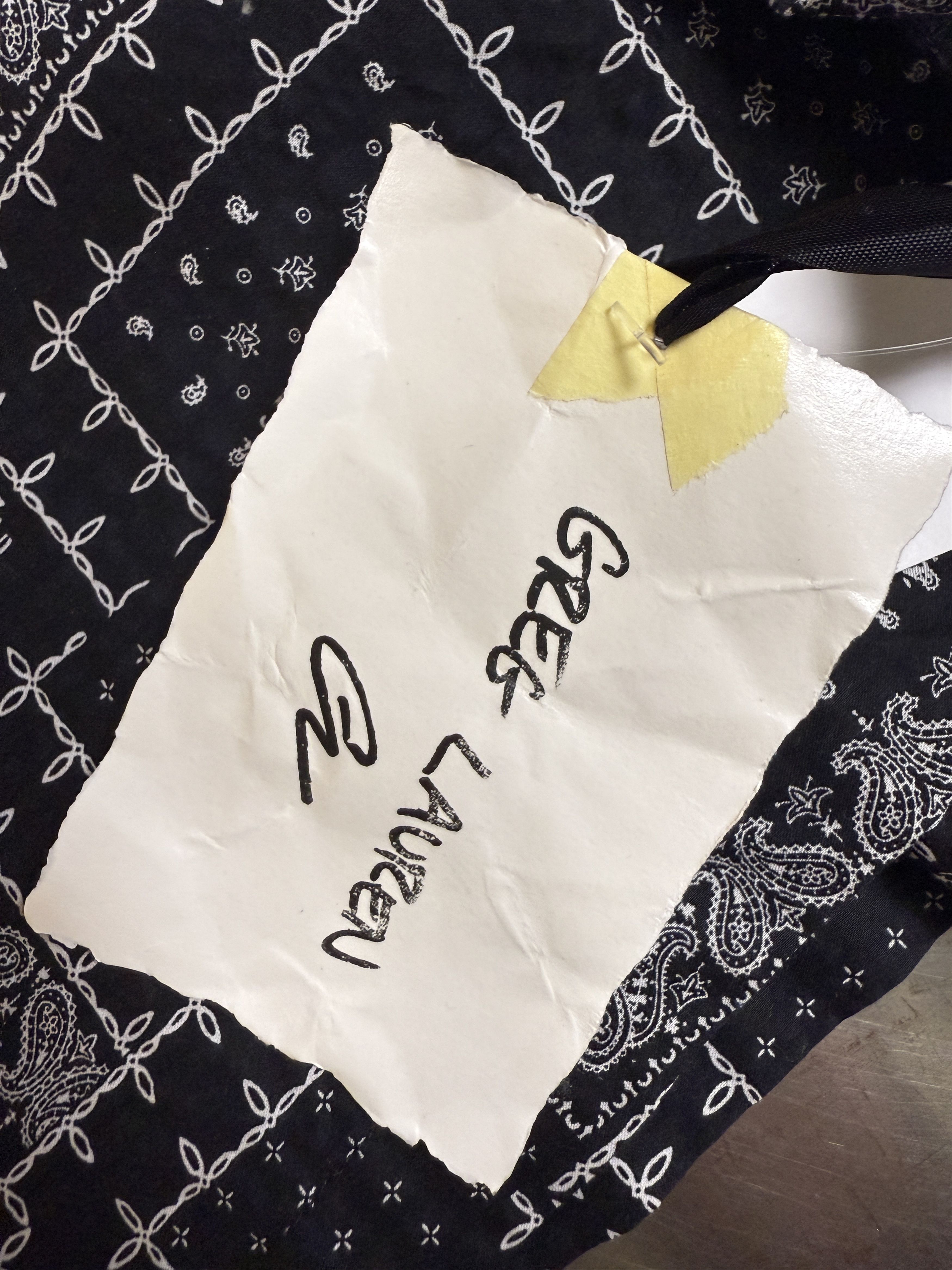 Greg Lauren $750 Greg Lauren Short Sleeve Bandana Shirt Size US XL / EU 56 / 4 - 9 Thumbnail