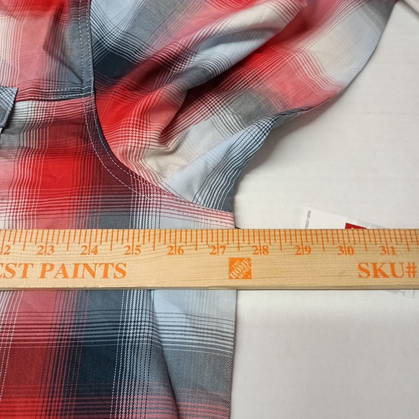 Wrangler Wrangler Shirt Men's 2XL Red Plaid Convertible Sleeves Size US XXL / EU 58 / 5 - 7 Thumbnail