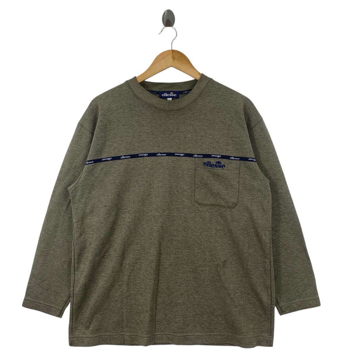 Ellesse Vintage ELLESSE PERUGIA ITALIA Striped Pocket Sweatshirt Size M / US 6-8 / IT 42-44 - 4 Thumbnail