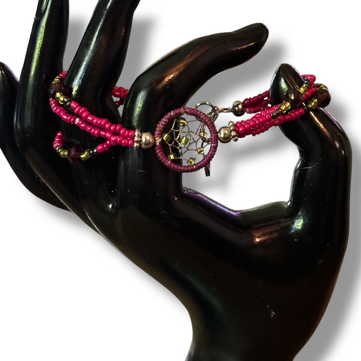 Other Pink multi strand seed bead dream catcher bracelet Size ONE SIZE - 2 Thumbnail