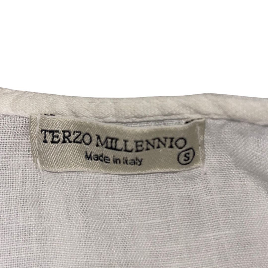 Other Terzo Millennio Tunic 100% Linen Top Blouse Size Small Italy Size S / US 4 / IT 40 - 4 Thumbnail