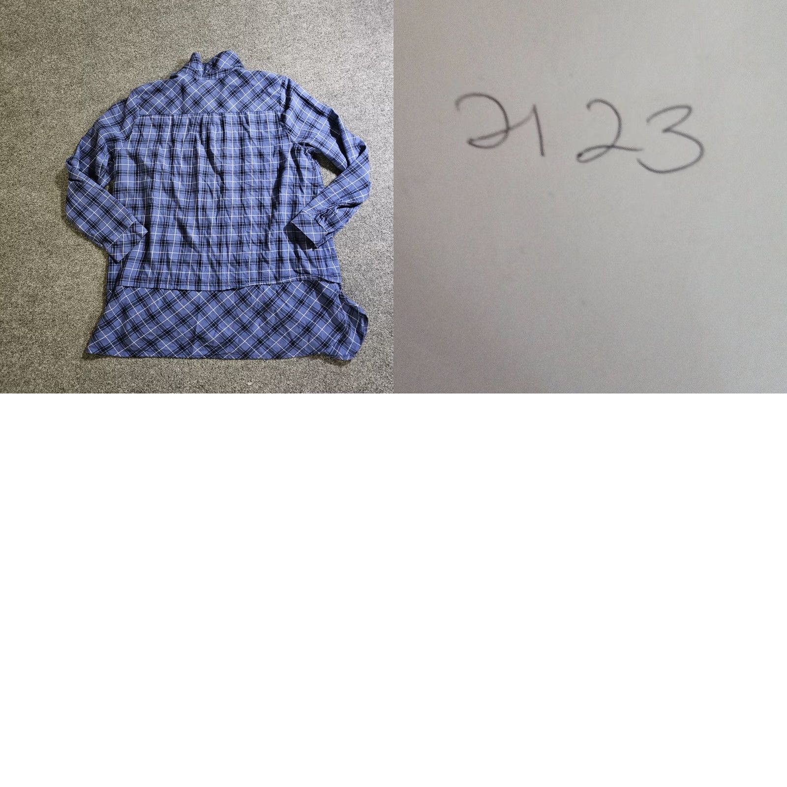 J. Jill J. Jill Blouse Womens L Blue Plaid Button Long Sleeve Casual Career Shirt Size L / US 10 / IT 46 - 8 Thumbnail