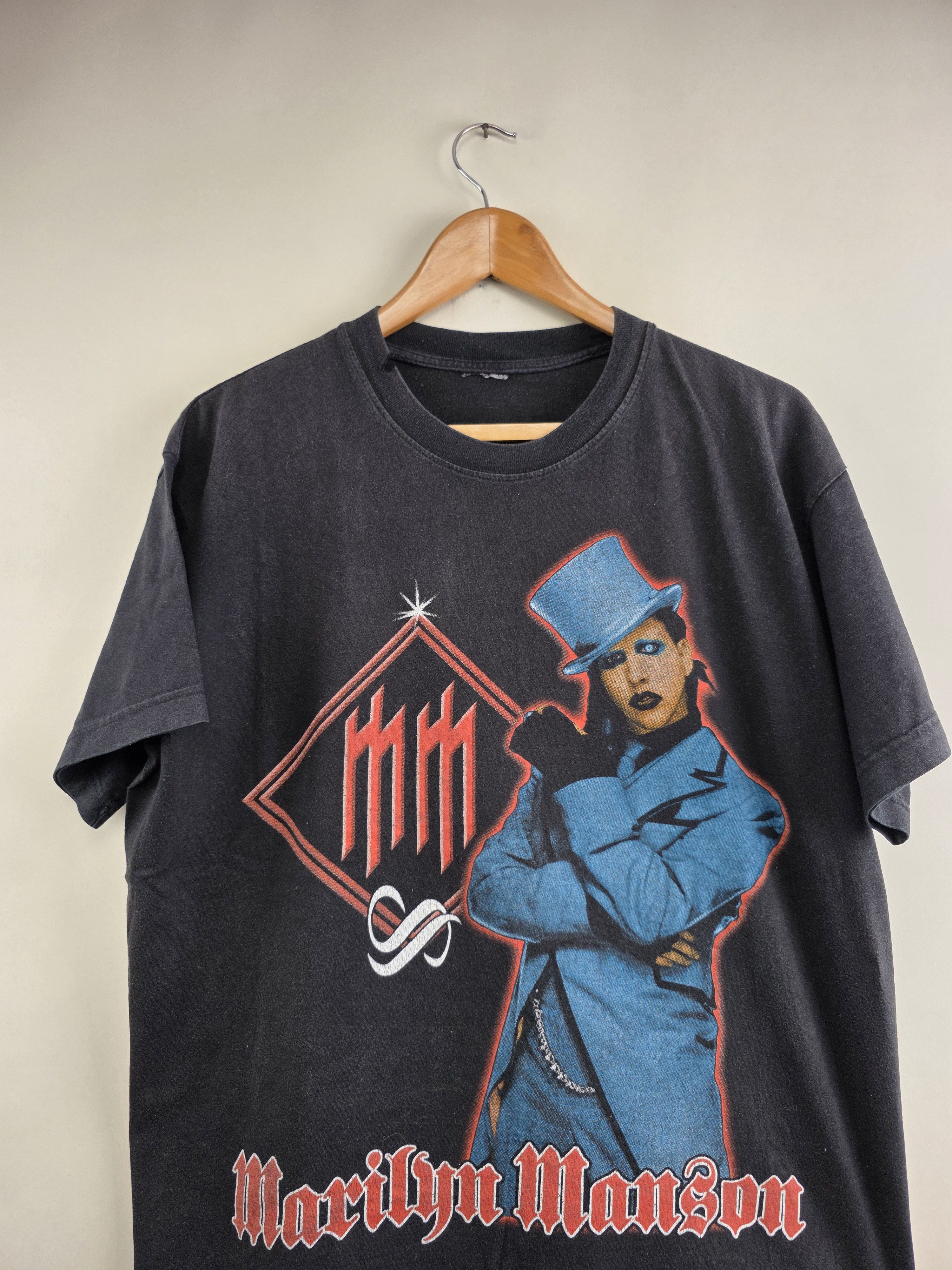 Marilyn Manson 2000 Marilyn Manson Vintage T shirt L 22" 26" Size US L / EU 52-54 / 3 - 2 Thumbnail
