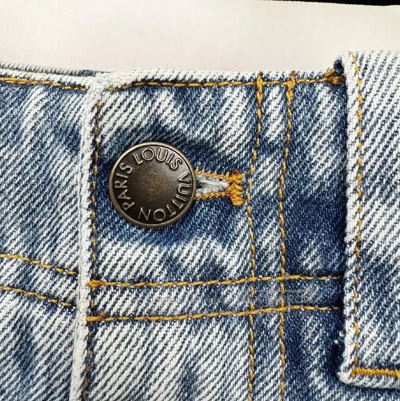 Other Louis Vuitton Light Blue Denim Mini Skirt . Size 22" - 4 Thumbnail