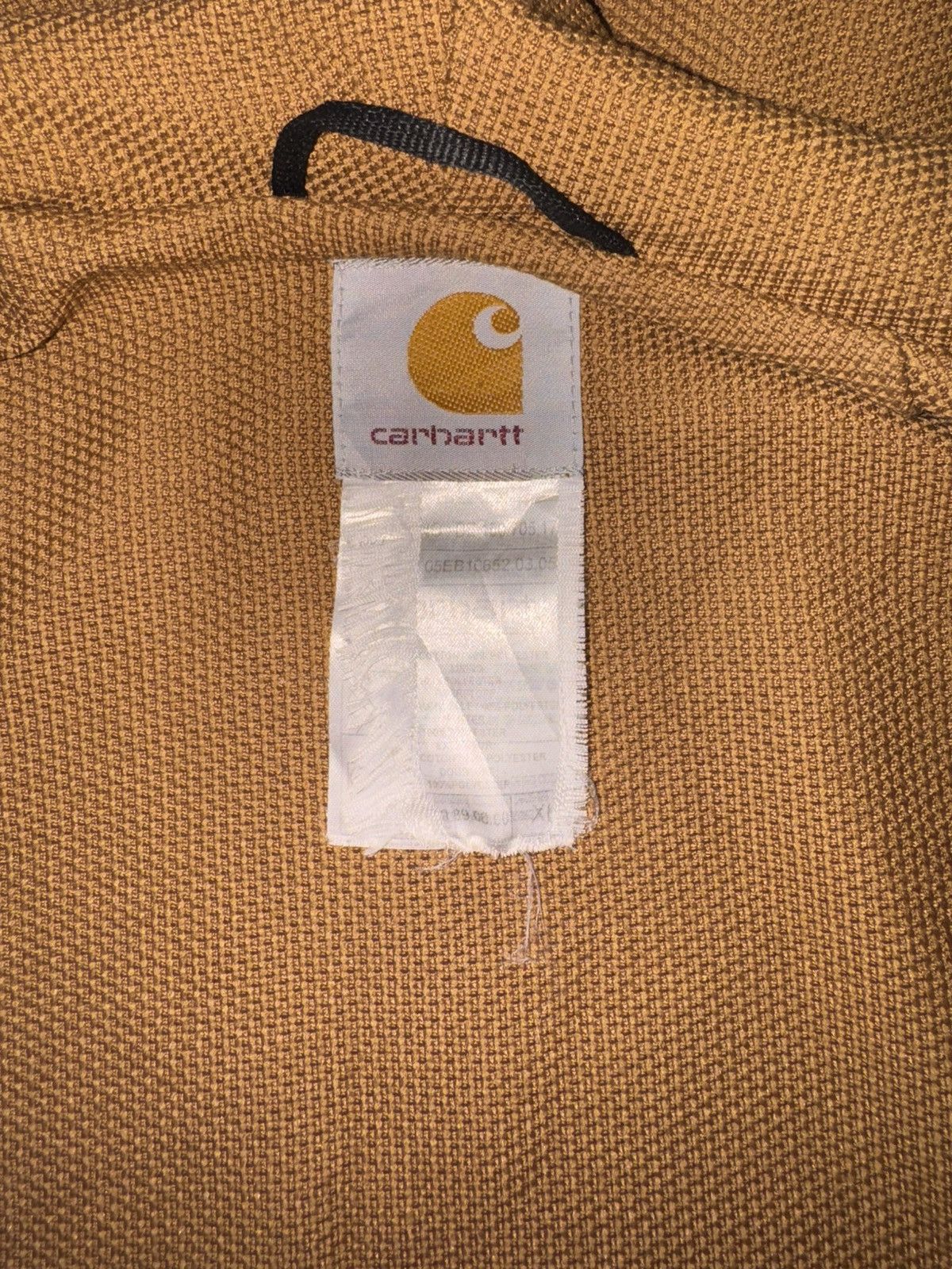 Carhartt Rare vintage black carhartt thermal-lined zip up hoodie. Size US XL / EU 56 / 4 - 5 Thumbnail