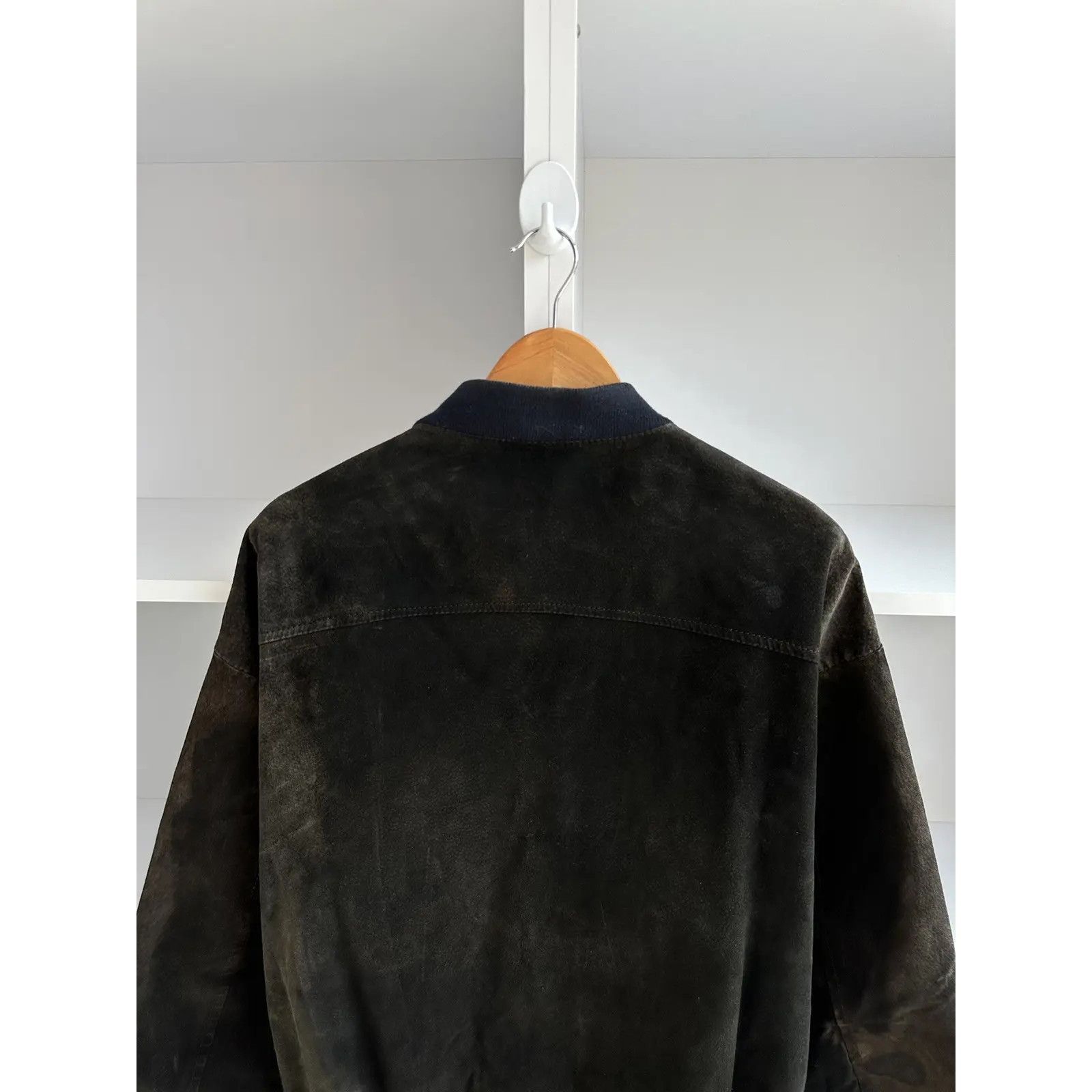 VTG Chevignon Airport Club Leather Bomber Jacket