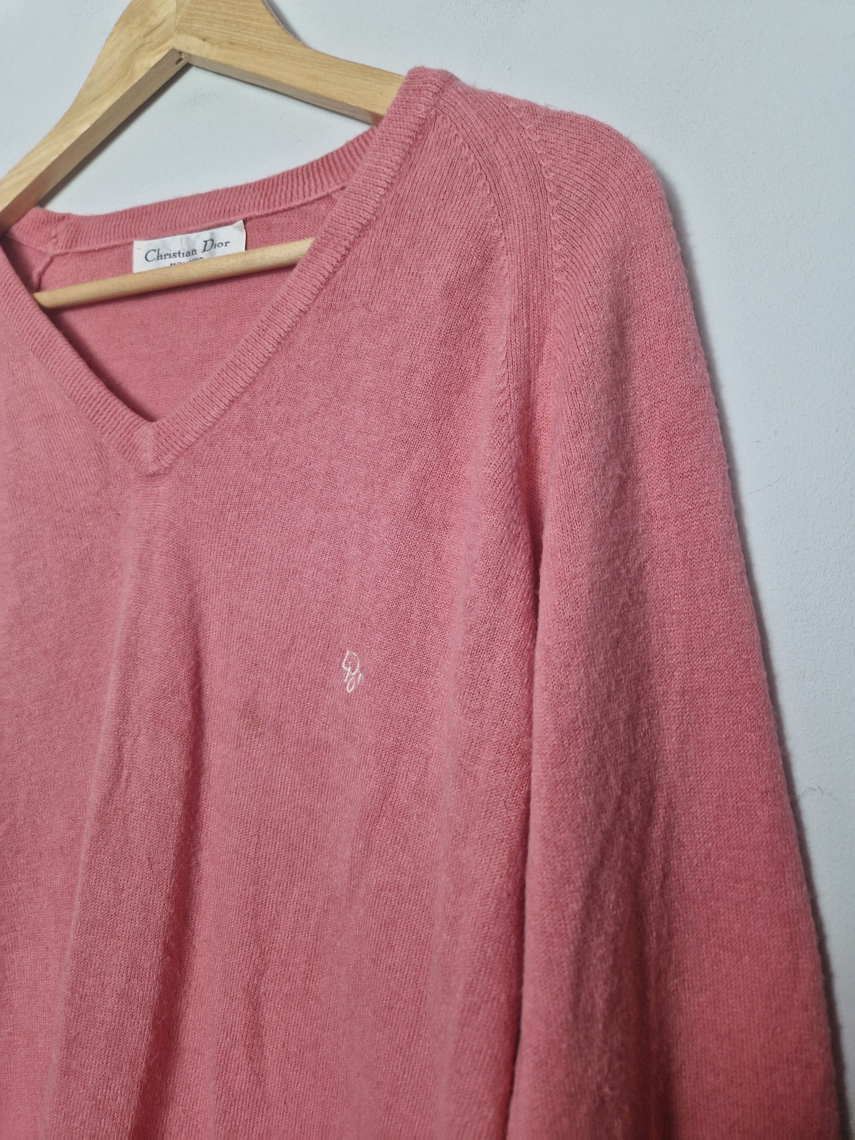 Dior × Hedi Slimane Dior vintage pink sweater Size US XL / EU 56 / 4 - 3 Thumbnail
