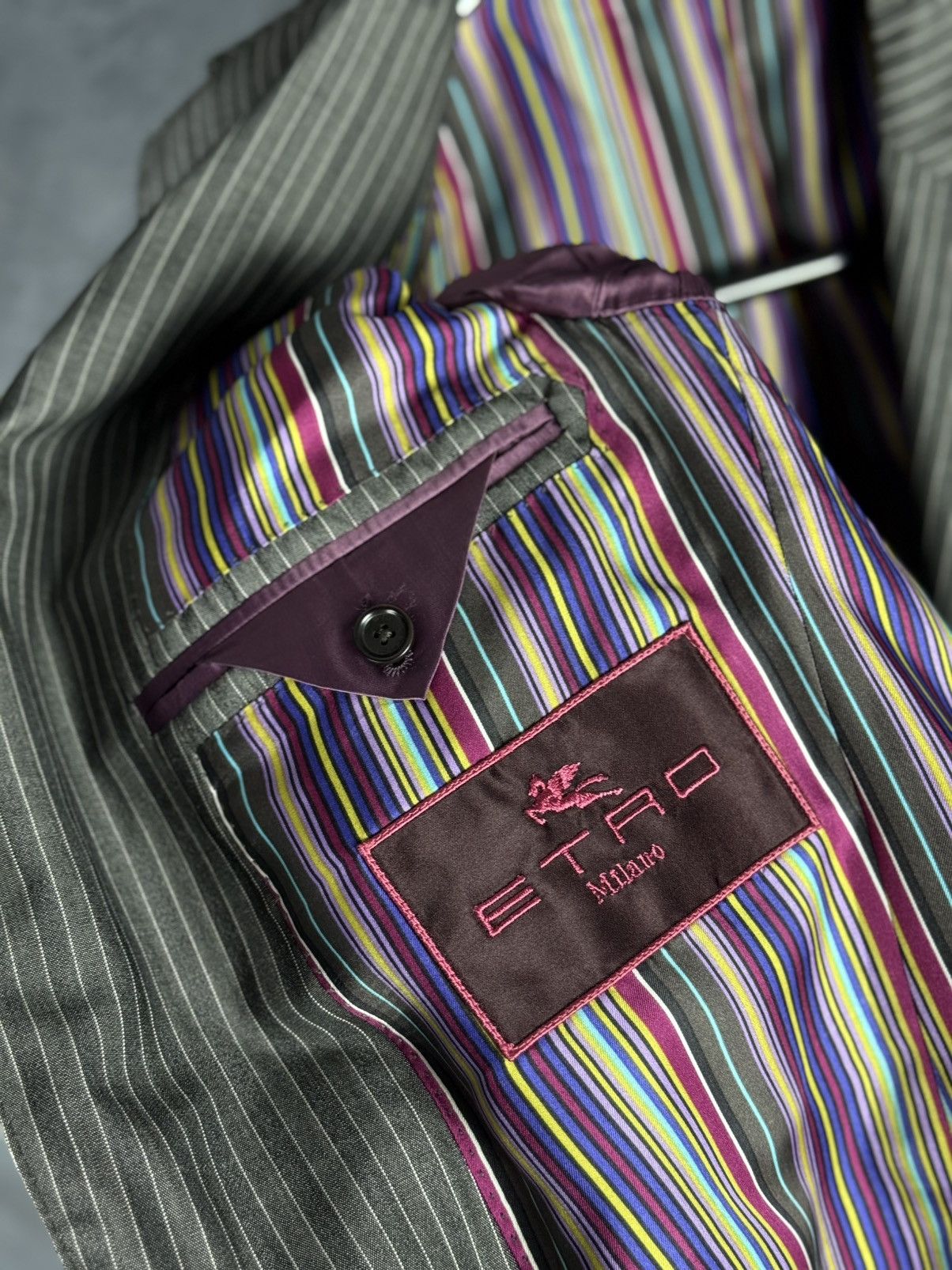 Etro Etro Milano Suit Stripes Wool Lana Size 48 Size 48R - 14 Thumbnail