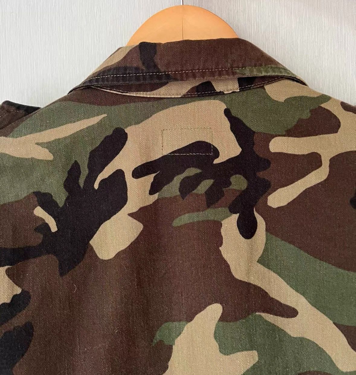 Saint Laurent Paris Saint Lauren Paris green camo denim jacket Size US M / EU 48-50 / 2 - 5 Thumbnail