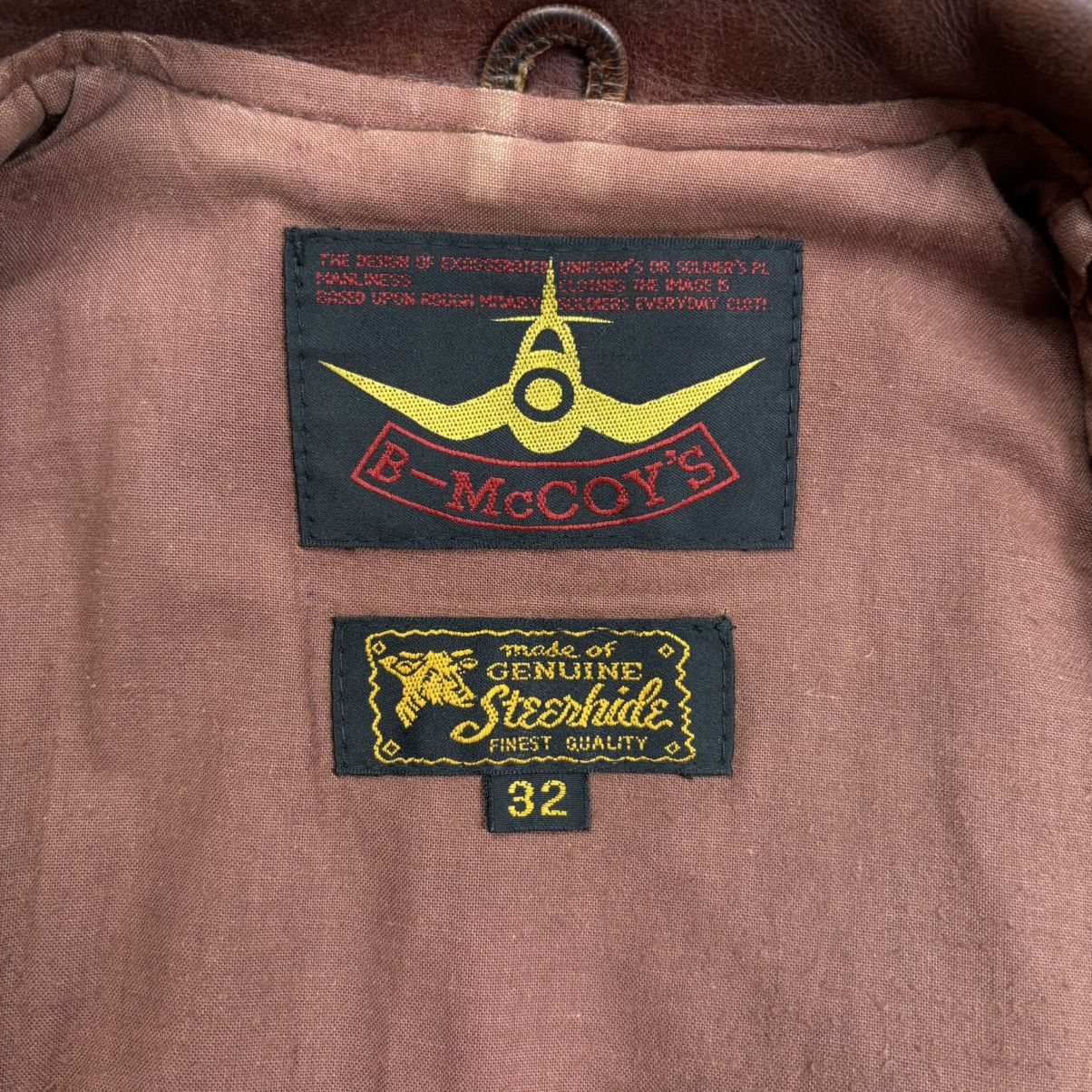 The Real McCoy's B - Mccoy’s single riders leather jacket Size US S / EU 44-46 / 1 - 9 Thumbnail