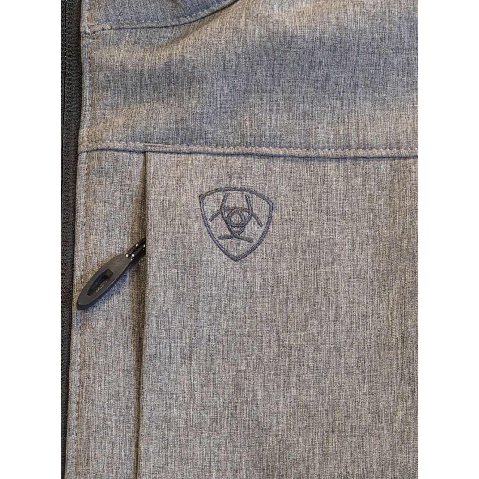 Ariat Ariat Vest Mens Large Gray Full Zip Lined 2.0 Logo Tech Equipped Stand-Up Collar Lightweight Softshell Outdoor Western Size US L / EU 52-54 / 3 - 5 Thumbnail