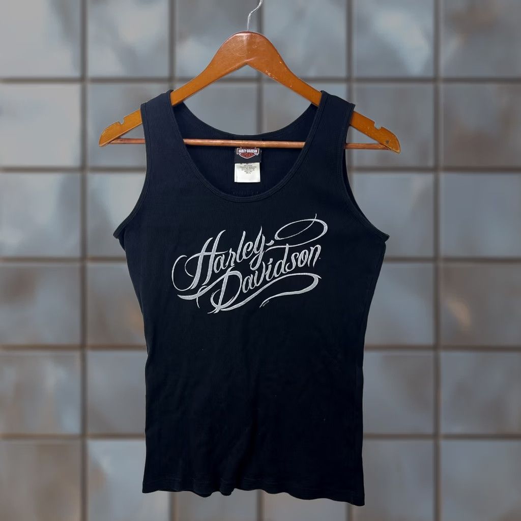 Harley Davidson VINTAGE Harley Davidson Tank Top Womens XL Belize Black Size XL / US 12-14 / IT 48-50 - 1 Thumbnail