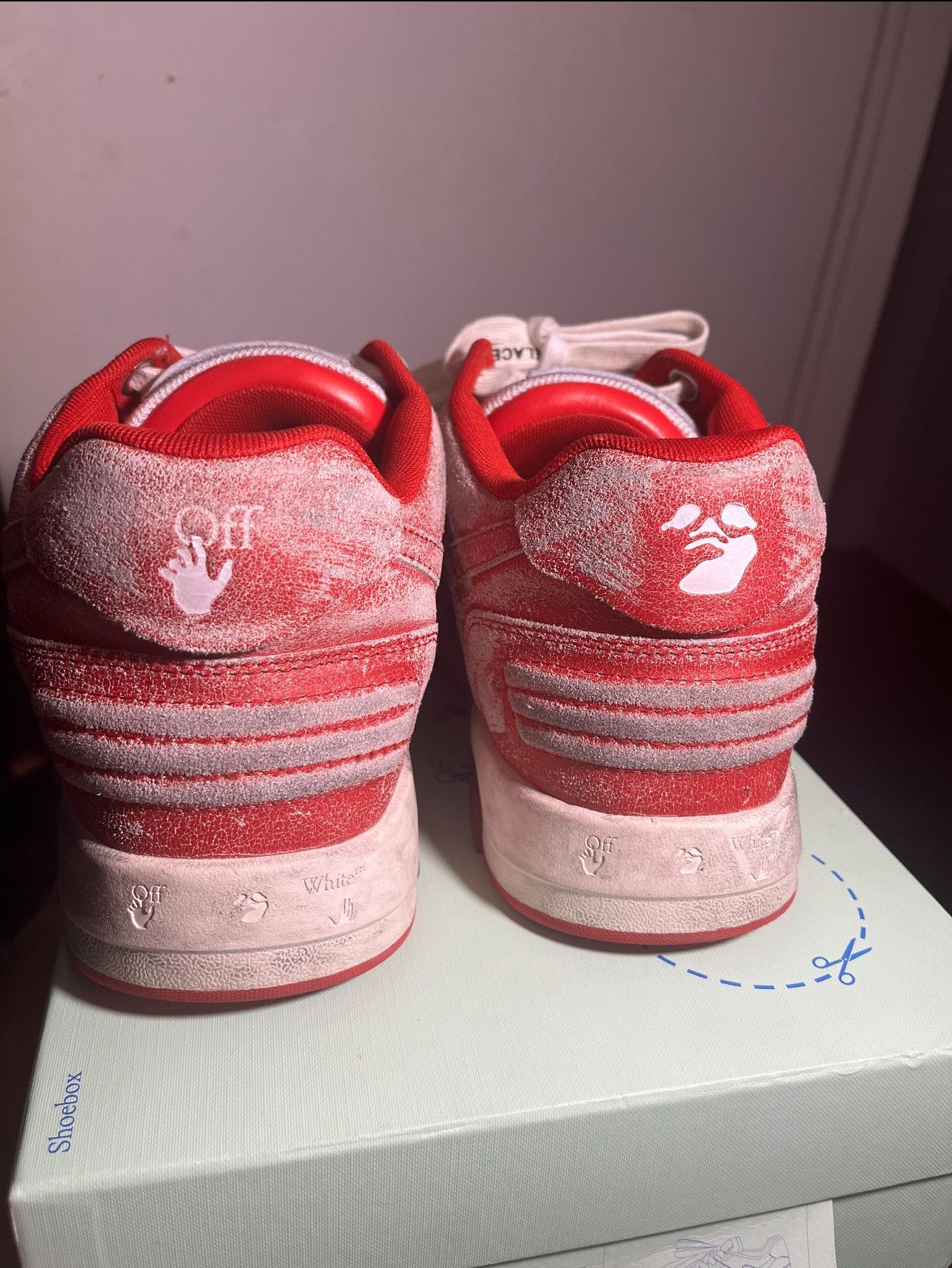 Off-White Off white Out Of Office vintage red and white Size US 11 / EU 44 - 4 Thumbnail