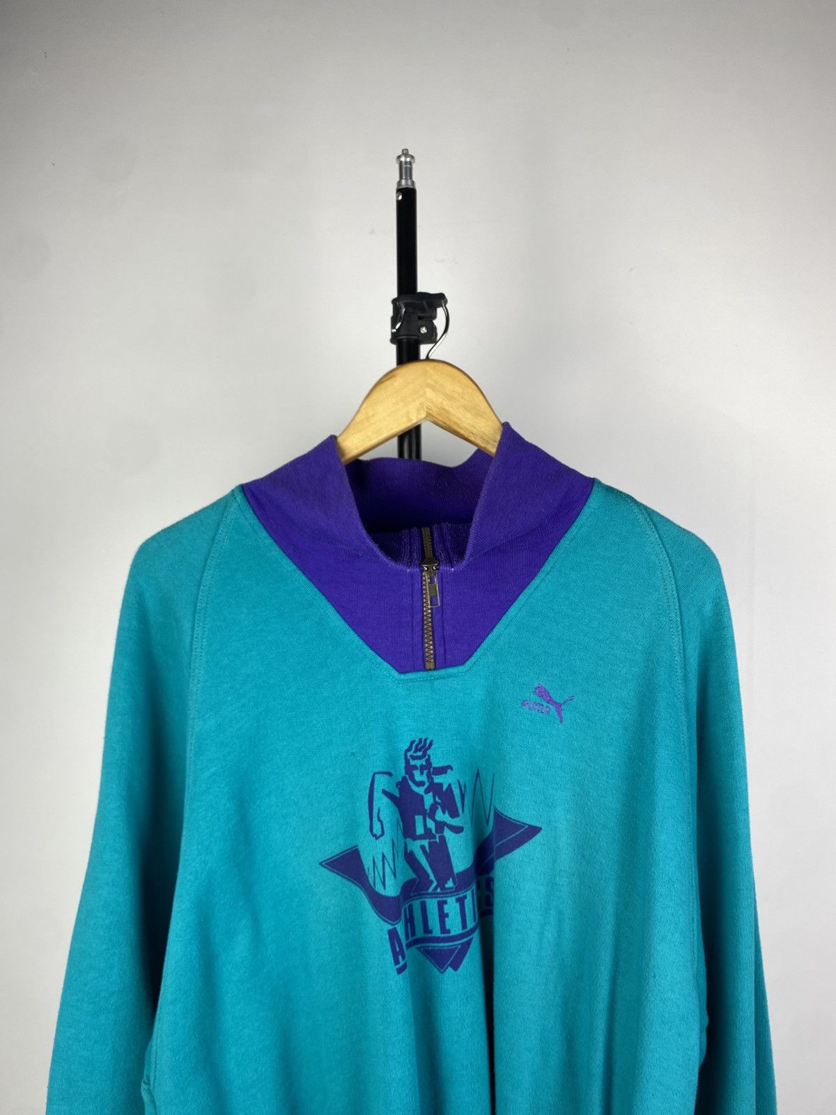 Puma × Vintage Vintage 90s PUMA Athletics logo Oversized y2k T Shirt Size US L / EU 52-54 / 3 - 2 Thumbnail