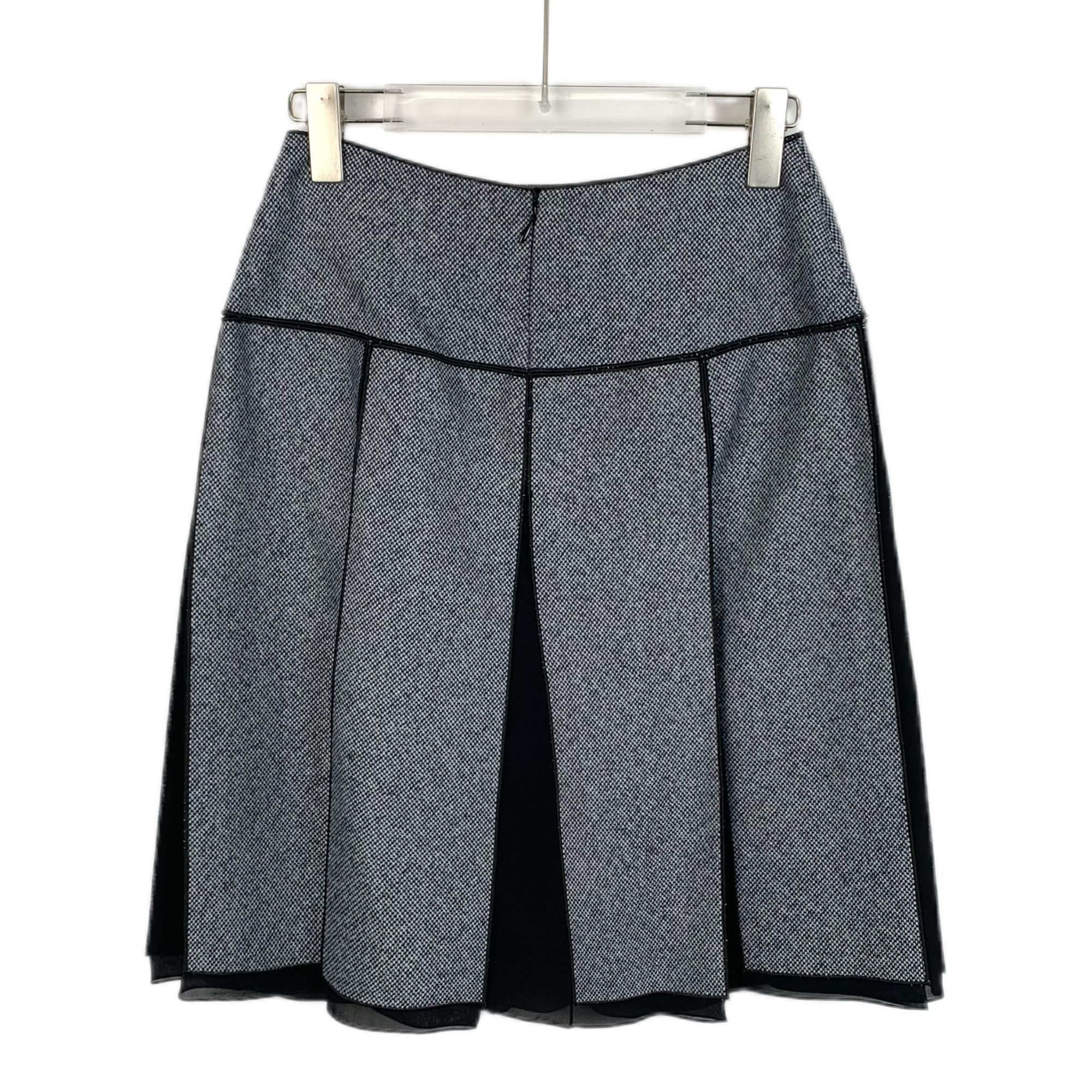 Dior Christian Dior Wool & Silk Pleated Midi Skirt Size 26" / US 2 / IT 38 - 2 Thumbnail