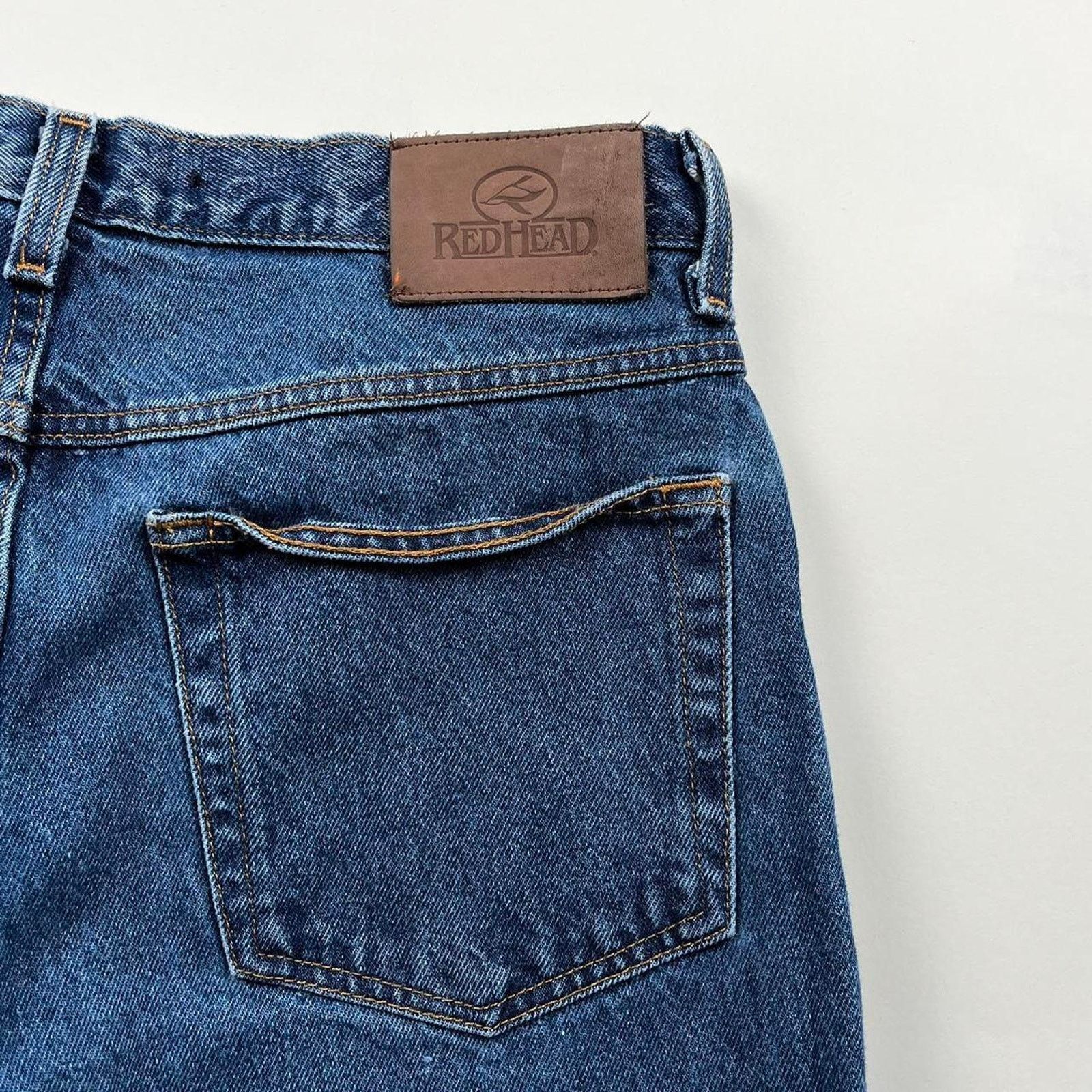 Redhead × Vintage Vintage Y2K Double Knee Denim Cowboy Carpenter Pants Size US 32 / EU 48 - 4 Thumbnail