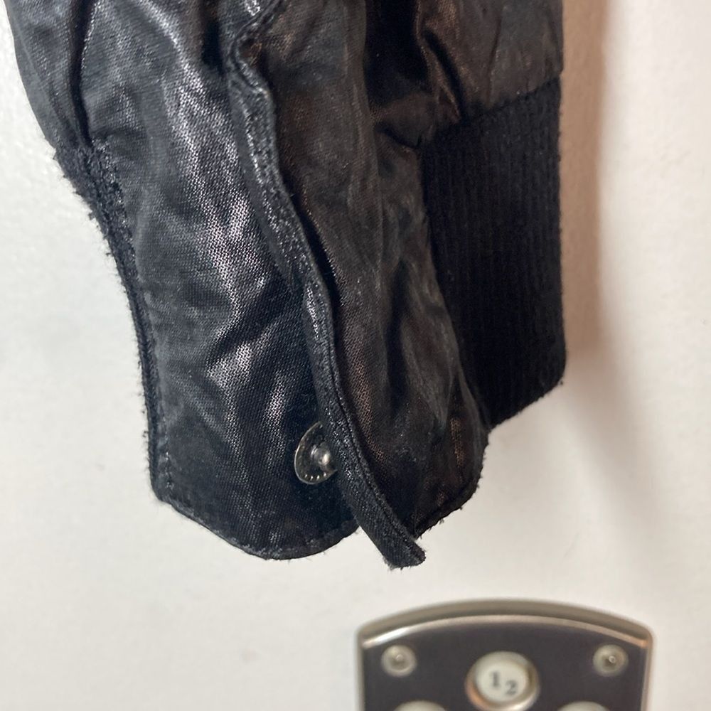 Kai Aakmann Kai Aakmann Womens M Black Zip Front Jacket With Stow Away H Size M / US 6-8 / IT 42-44 - 8 Thumbnail