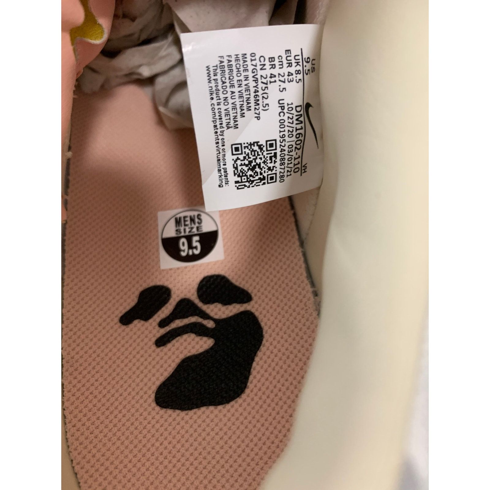Nike Nike Dunk Low Off-White Grey White Red Lot 6 Size 9.5 NEW Size US 9.5 / EU 42-43 - 7 Thumbnail