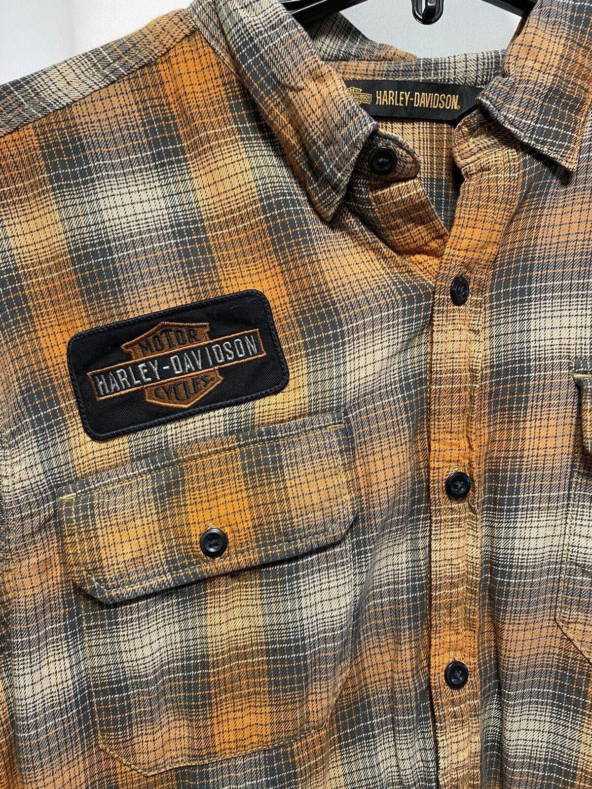 Harley Davidson Harley-Davidson Eagle Button Down Plaid Shirt Jacket XL Size US XL / EU 56 / 4 - 3 Thumbnail