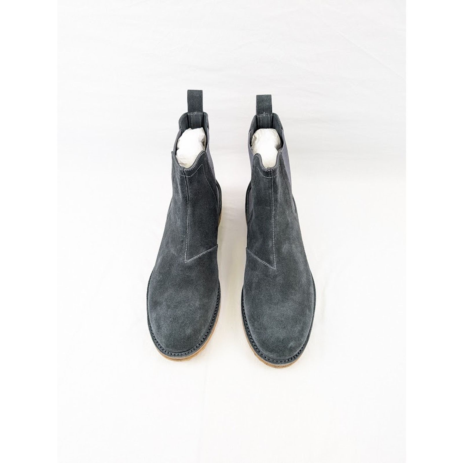 Bottega Veneta o1rshd1 Calf Suede Pelle Boots in Ardoise Size US 13 / EU 46 - 14 Thumbnail