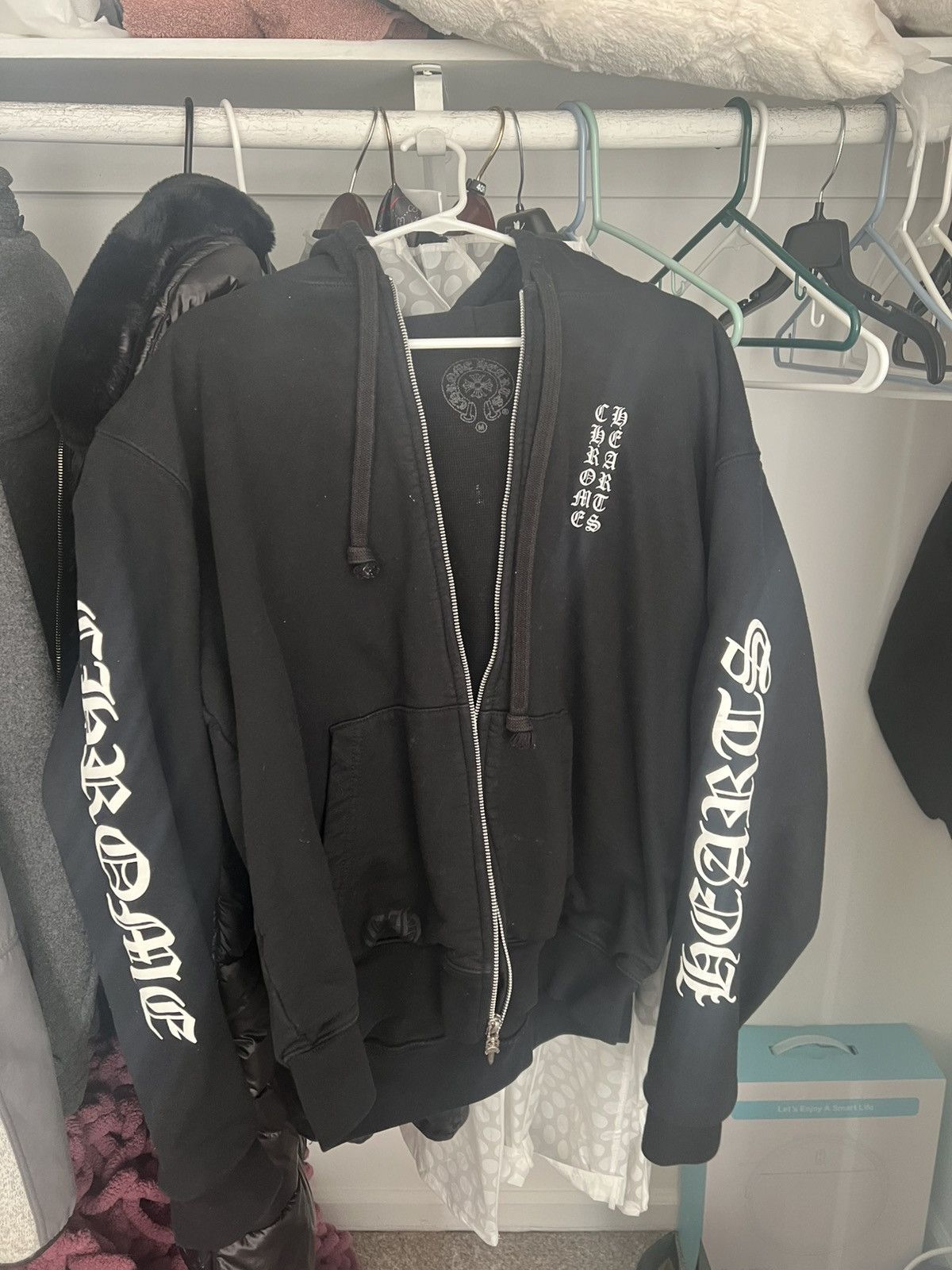 Chrome Hearts Chrome hearts thermal lined vertical logo hoodie Size US M / EU 48-50 / 2 - 2 Thumbnail