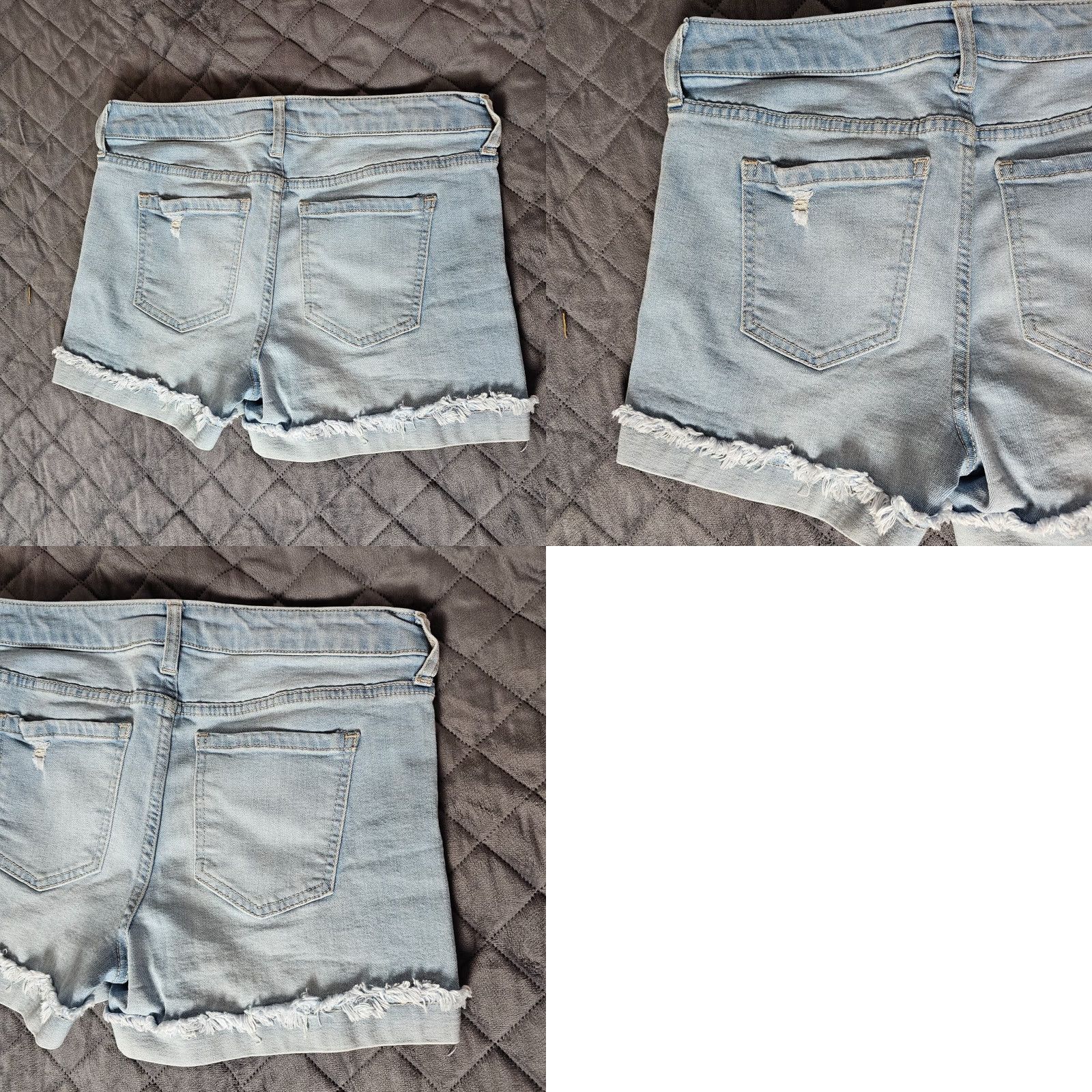 Vintage Celebrity Pink Shorts Womens 28 Blue Denim Mid Rise Casual Light Wash Cuffed 5-Pocket Design Summer Beach Walking Mens Womens Girls Size 28" / US 6 / IT 42 - 8 Thumbnail