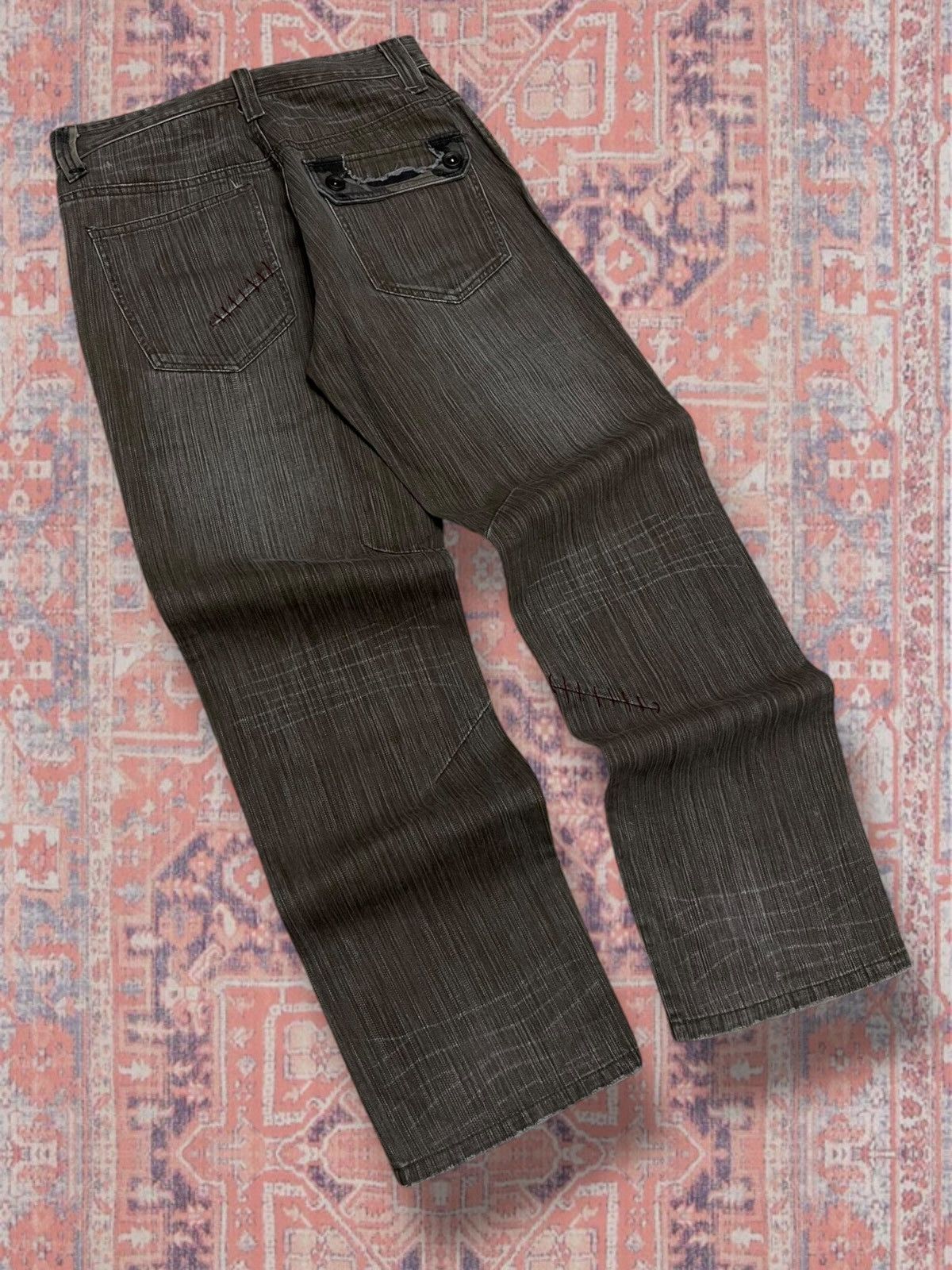 Beauty Beast Vintage Rare Japan Designer Gumu International Combat Denim Size US 30 / EU 46 - 11 Thumbnail