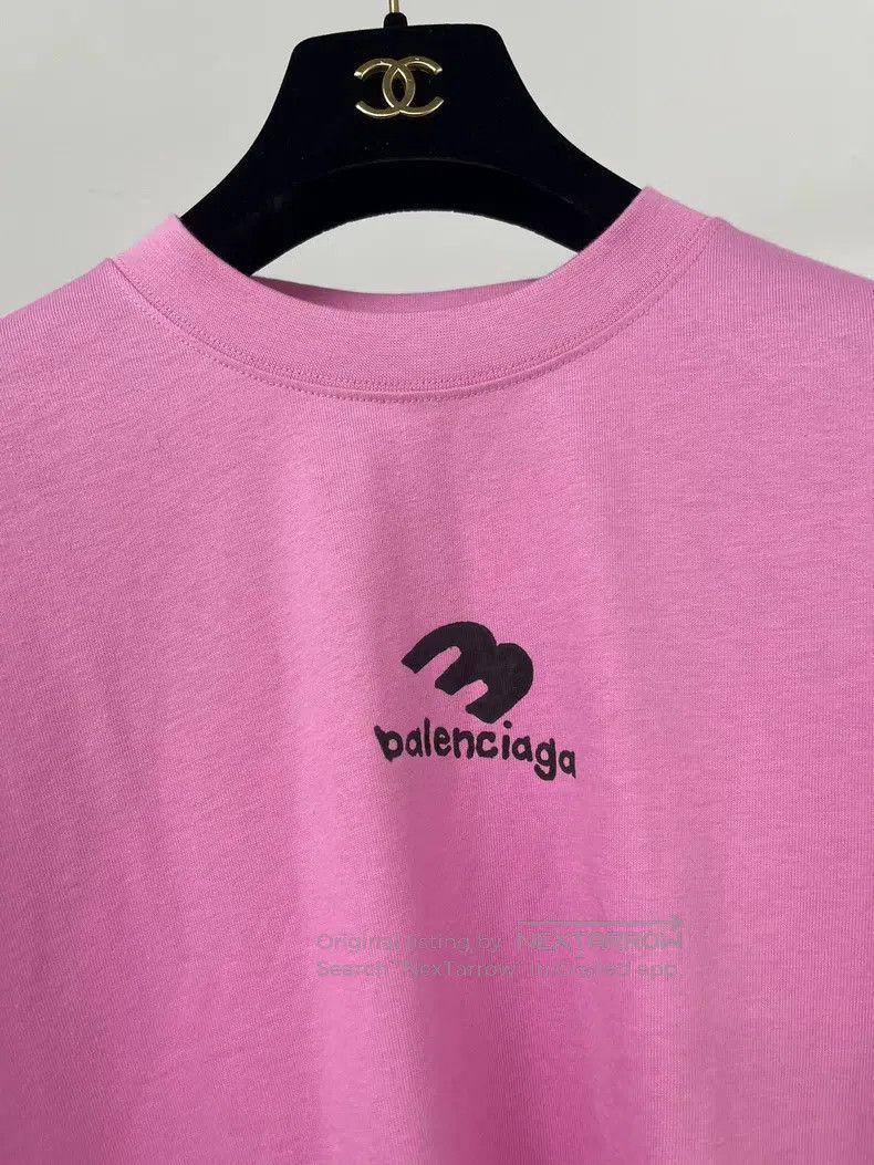 Balenciaga Balenciaga Pink short sleeve T-shirt, size L Size US L / EU 52-54 / 3 - 3 Thumbnail