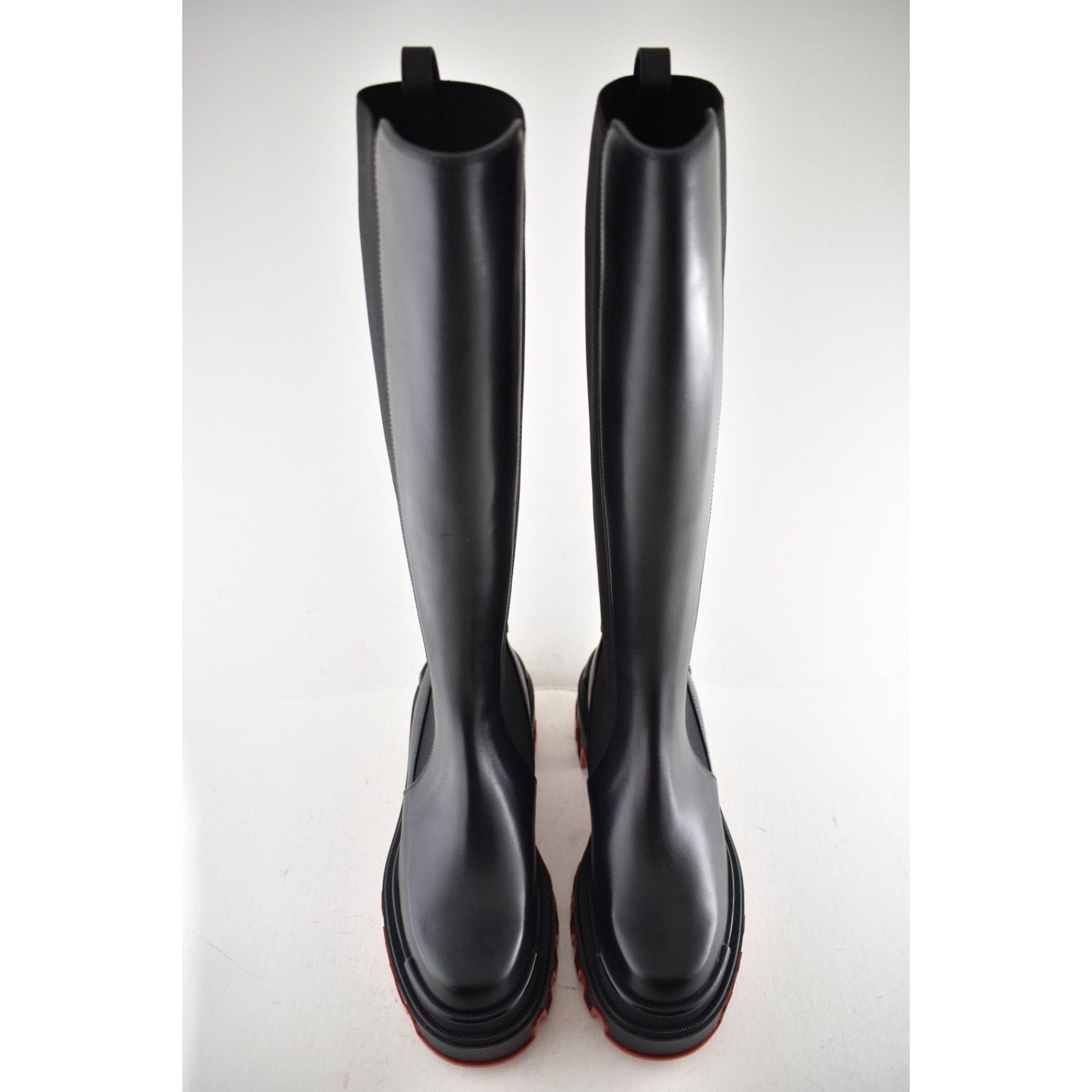 Christian Louboutin Louboutin Marchacroche Dune Botta Black Leather Boot 40 Size US 10 / IT 40 - 11 Thumbnail