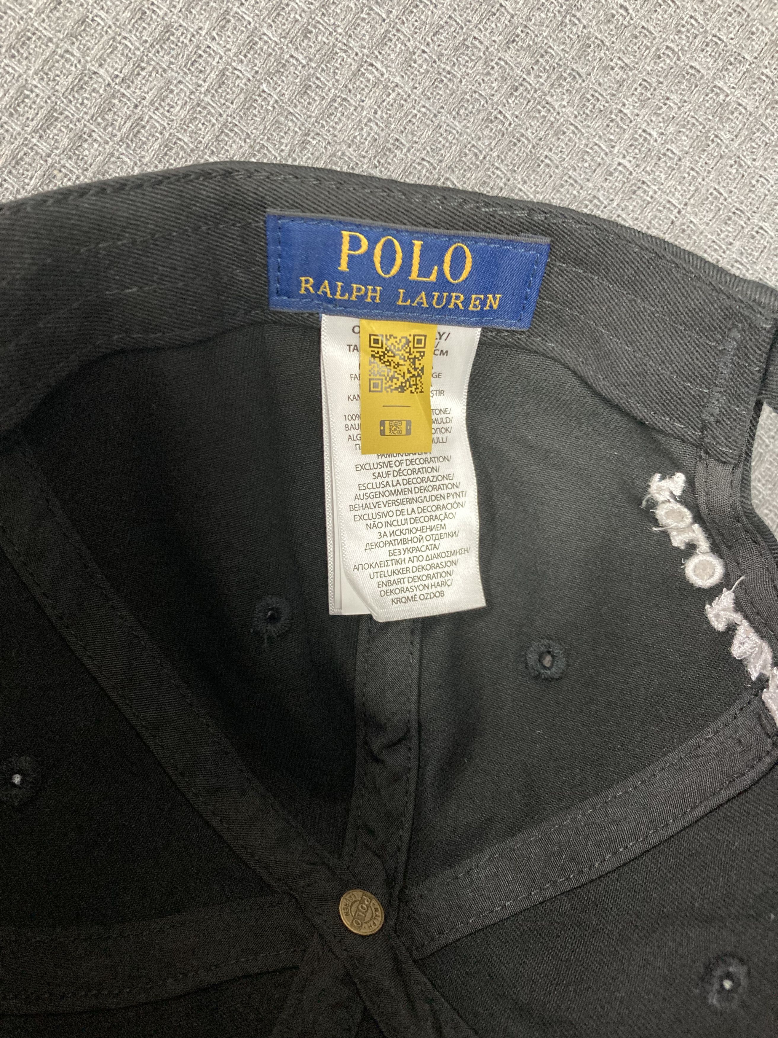 Polo Ralph Lauren black Polo Ralph Lauren hat Size ONE SIZE - 7 Thumbnail
