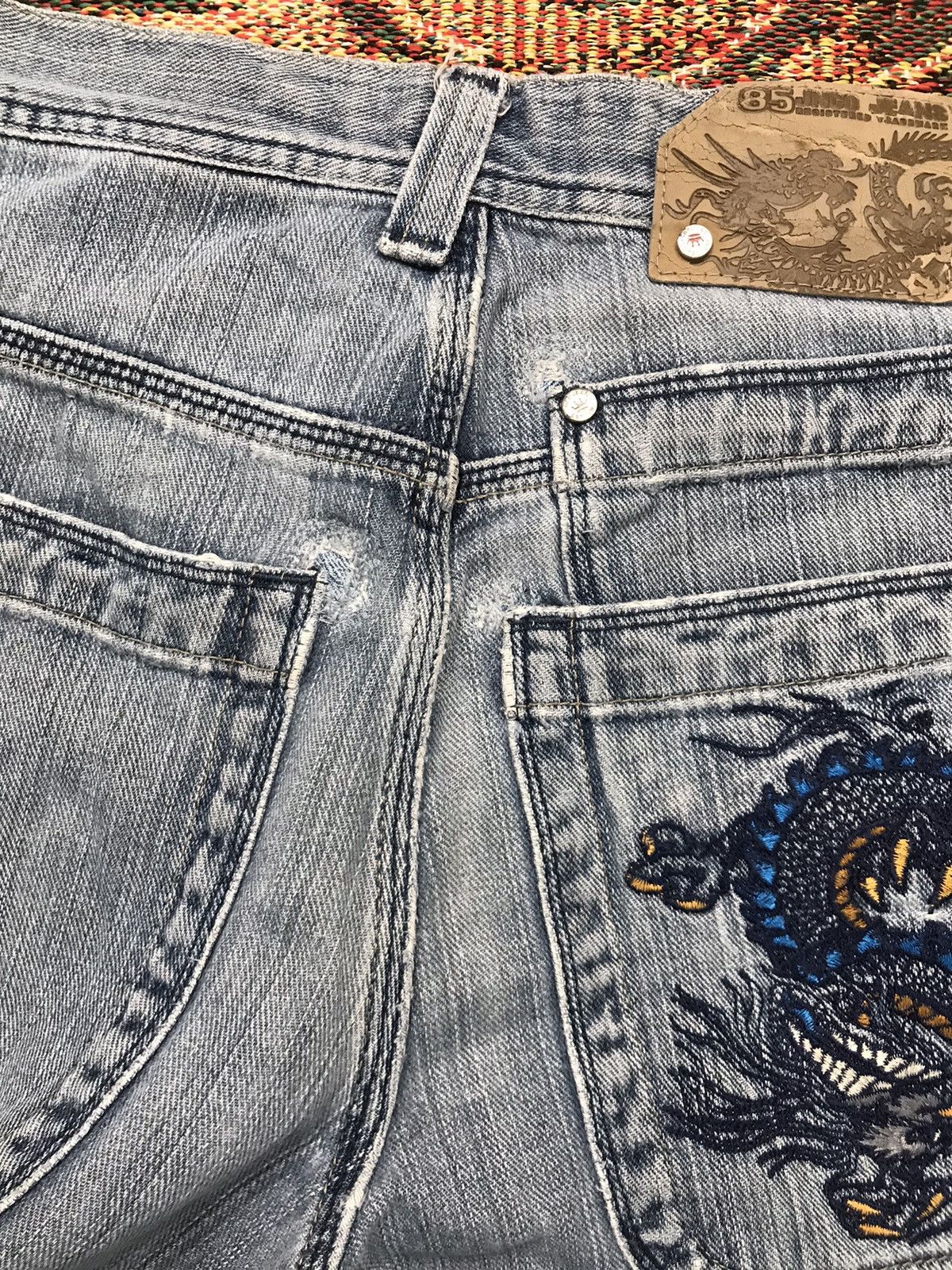 JNCO vintage Jnco dragon 🐉 embroidered damaged denim Size 28" / US 6 / IT 42 - 16 Thumbnail