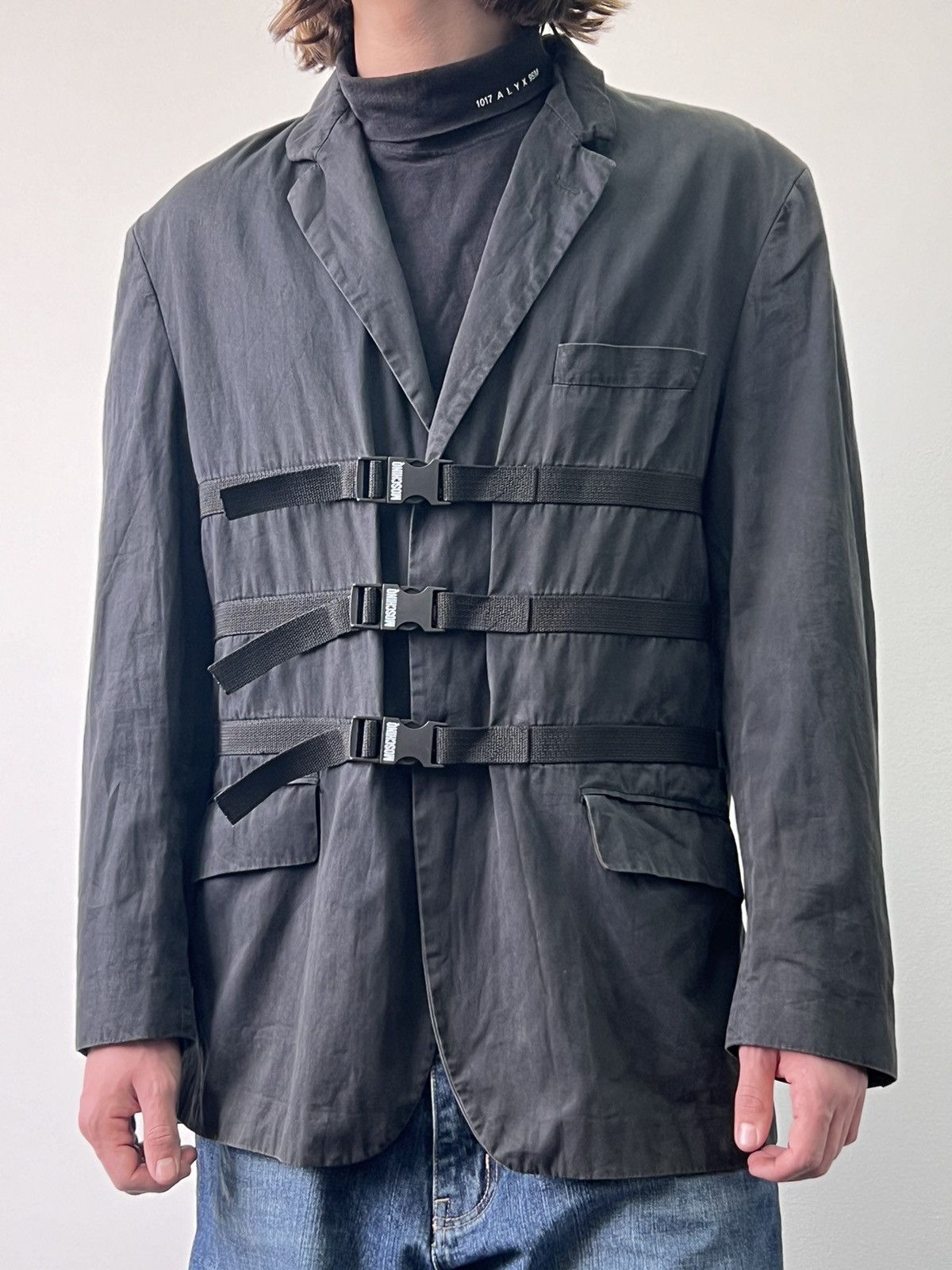 Moschino × Vintage Yohji Yamamoto style Moschino vintage Bondage Jacket Blazer Size US L / EU 52-54 / 3 - 2 Thumbnail