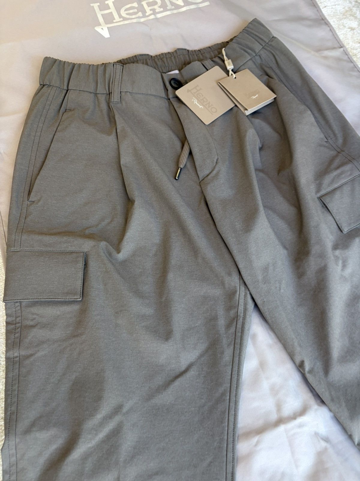 Herno Herno Resort Cargo Trousers Drawstring Luxury Pants Joggers Size US 32 / EU 48 - 7 Thumbnail