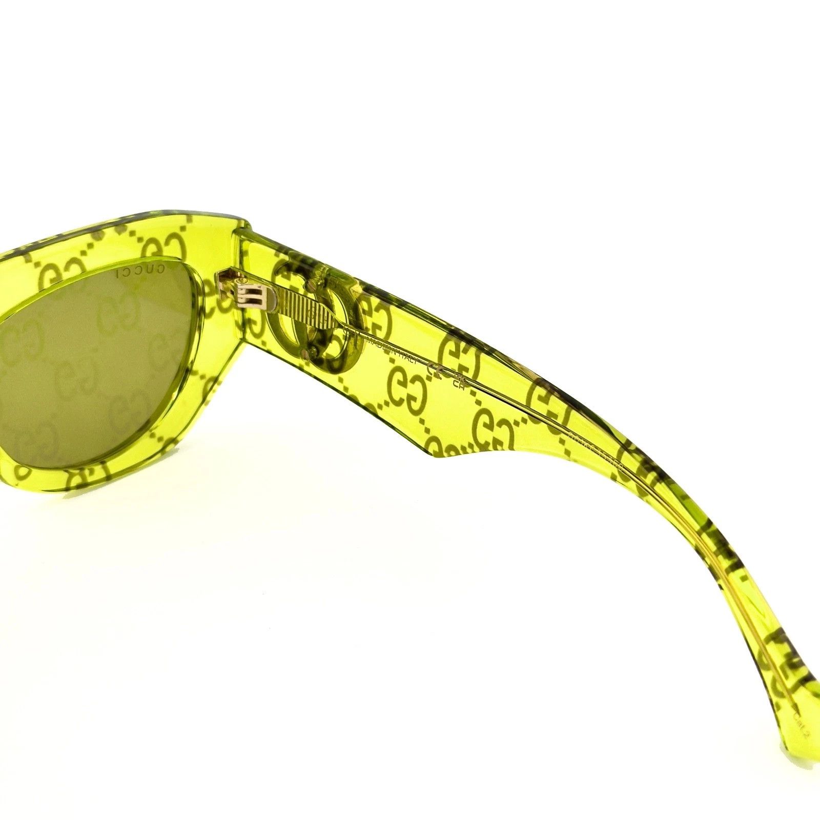 Gucci GUCCI 1421 Crystal Green GUCCISSIMA Gg1421S Sunglasses 007 Size ONE SIZE - 8 Thumbnail