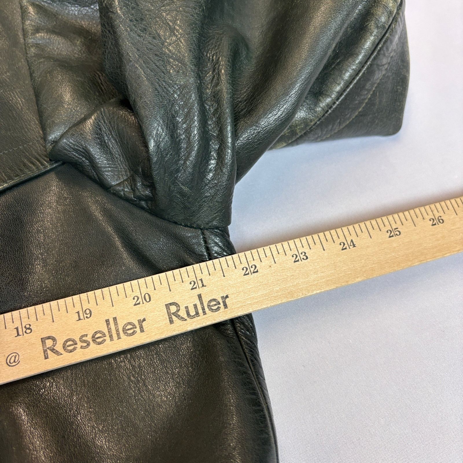 Vintage WWII 40s German Officer Horsehide Leather Moto Trench Coat Size US L / EU 52-54 / 3 - 12 Thumbnail
