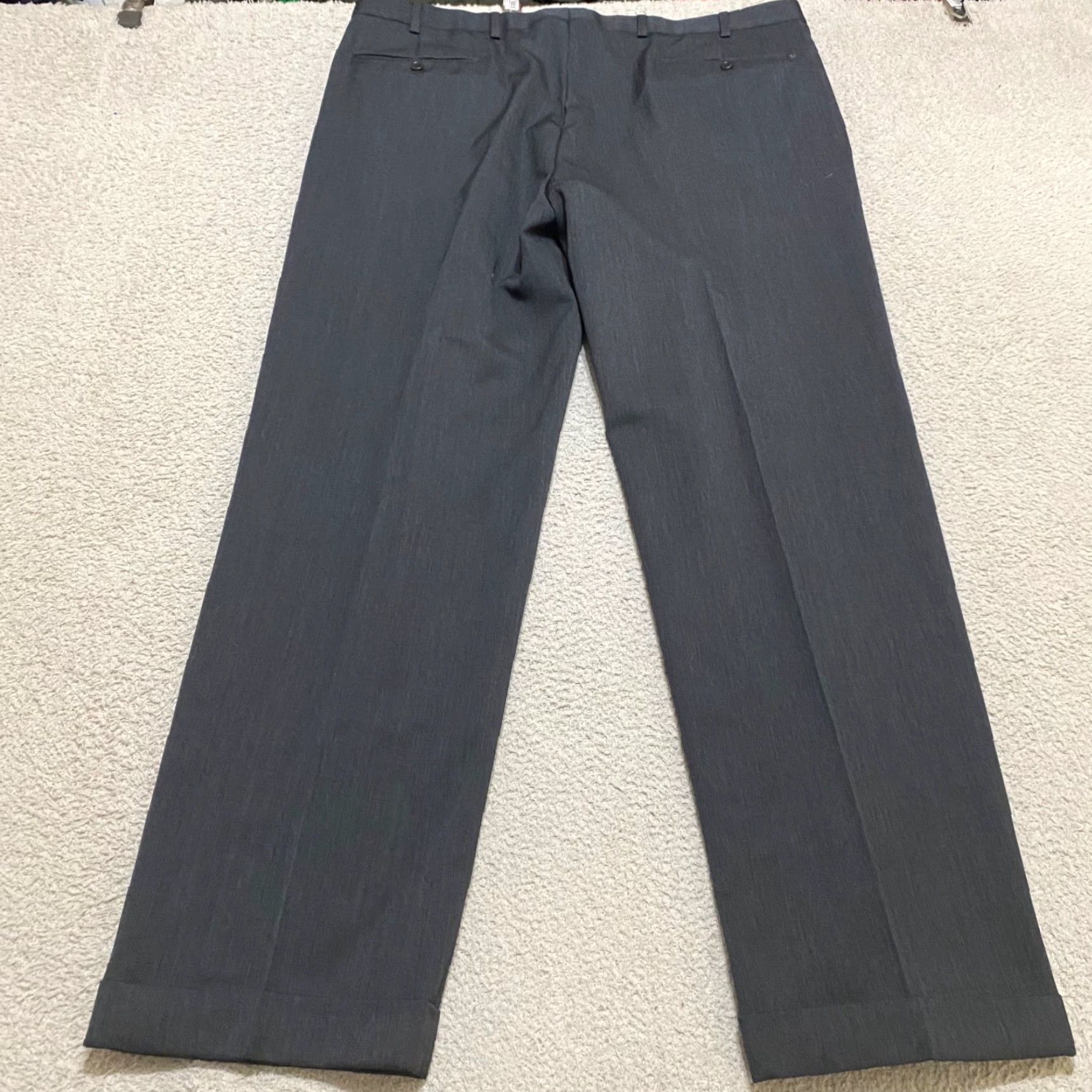 Brooks Brothers Brooks Brothers Dress Pants Gray Madison Relaxed Straight Mens 40x34 Wool Flat Front Regular Straight 31 Inseam Size US 40 / EU 56 - 2 Thumbnail