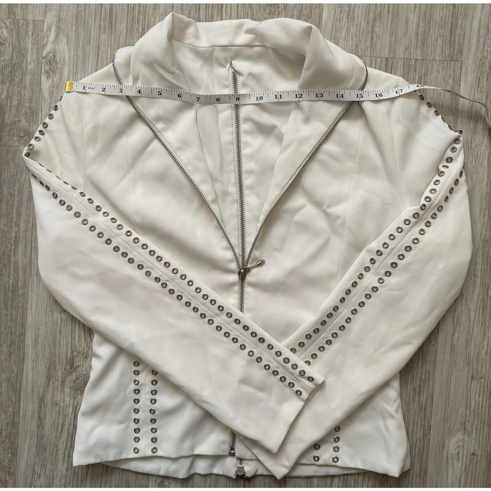 Other Unbranded | Studded Rivet Zippered Coat Jacket | Small Size S / US 4 / IT 40 - 2 Thumbnail