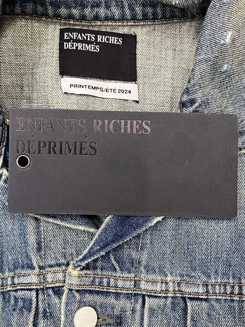 Enfants Riches Deprimes Enfants Riches Deprimes Blue Fringe Mud-Dyed Distressed De Size US M / EU 48-50 / 2 - 4 Thumbnail