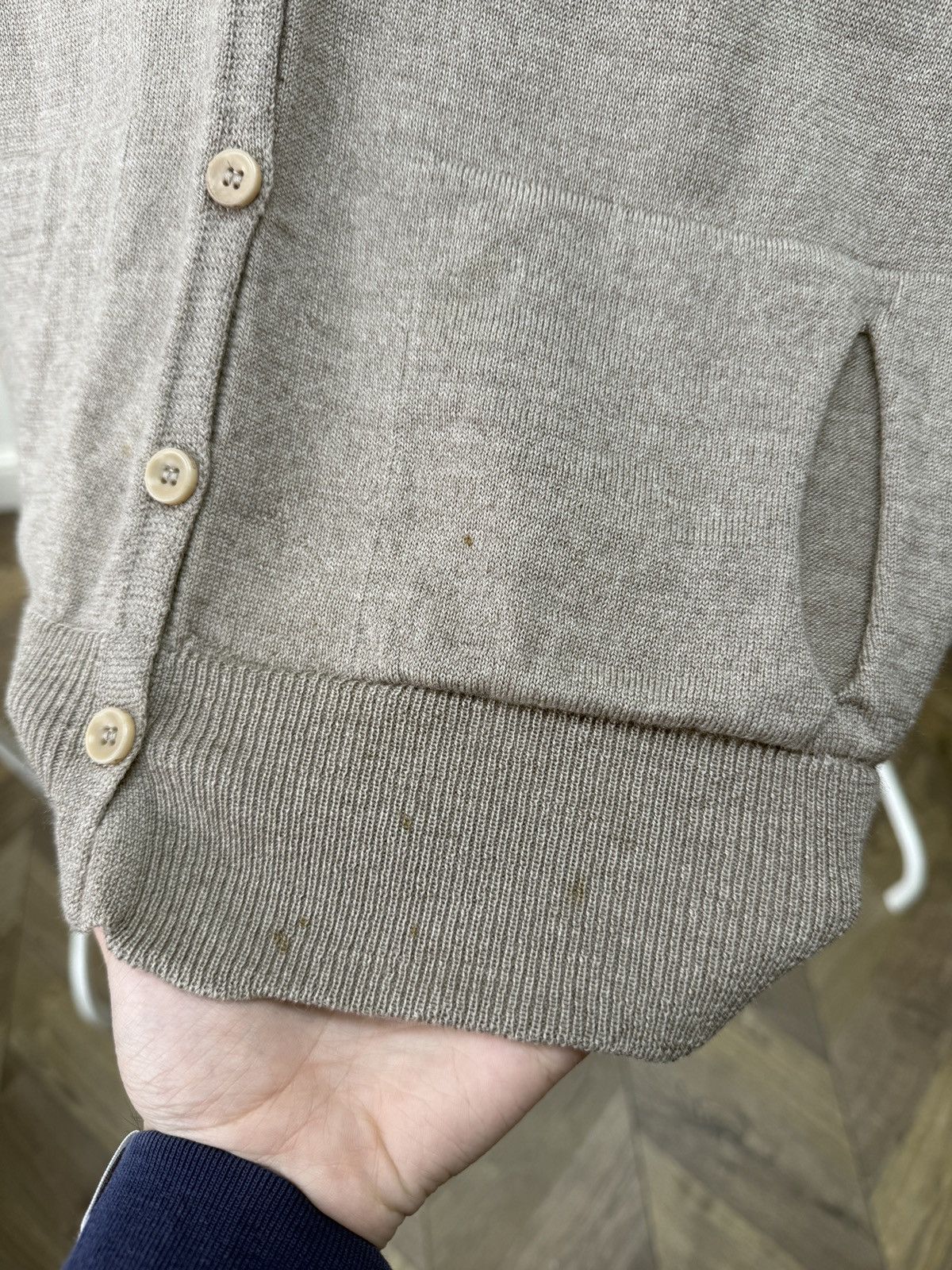 OSKA Vintage OSKA Beige Knit Cardigan Women Linen Blend Button Size M / US 6-8 / IT 42-44 - 5 Thumbnail
