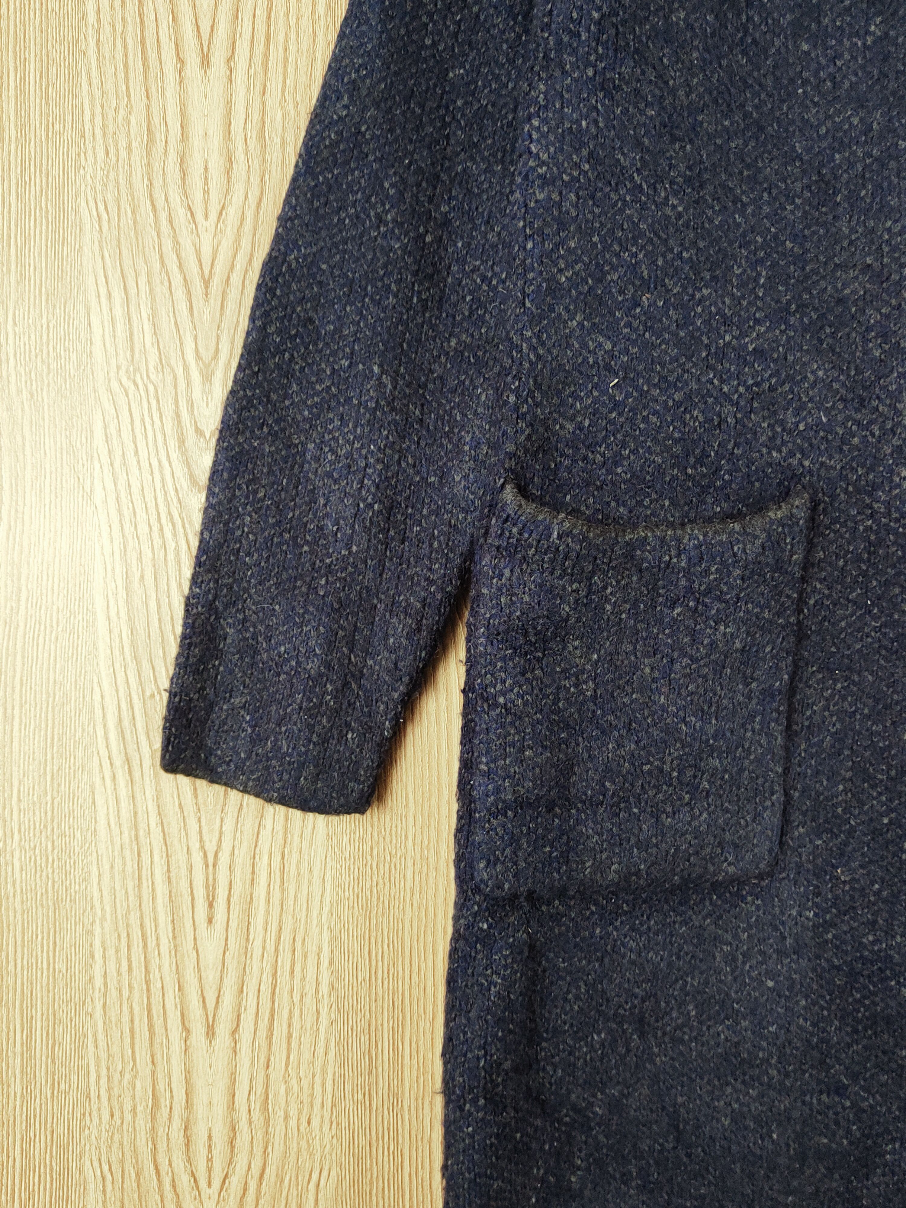 Japanese Brand Uniqlo Blue Black vintage Knitwear Cardigan #W058 Size S / US 4 / IT 40 - 4 Thumbnail