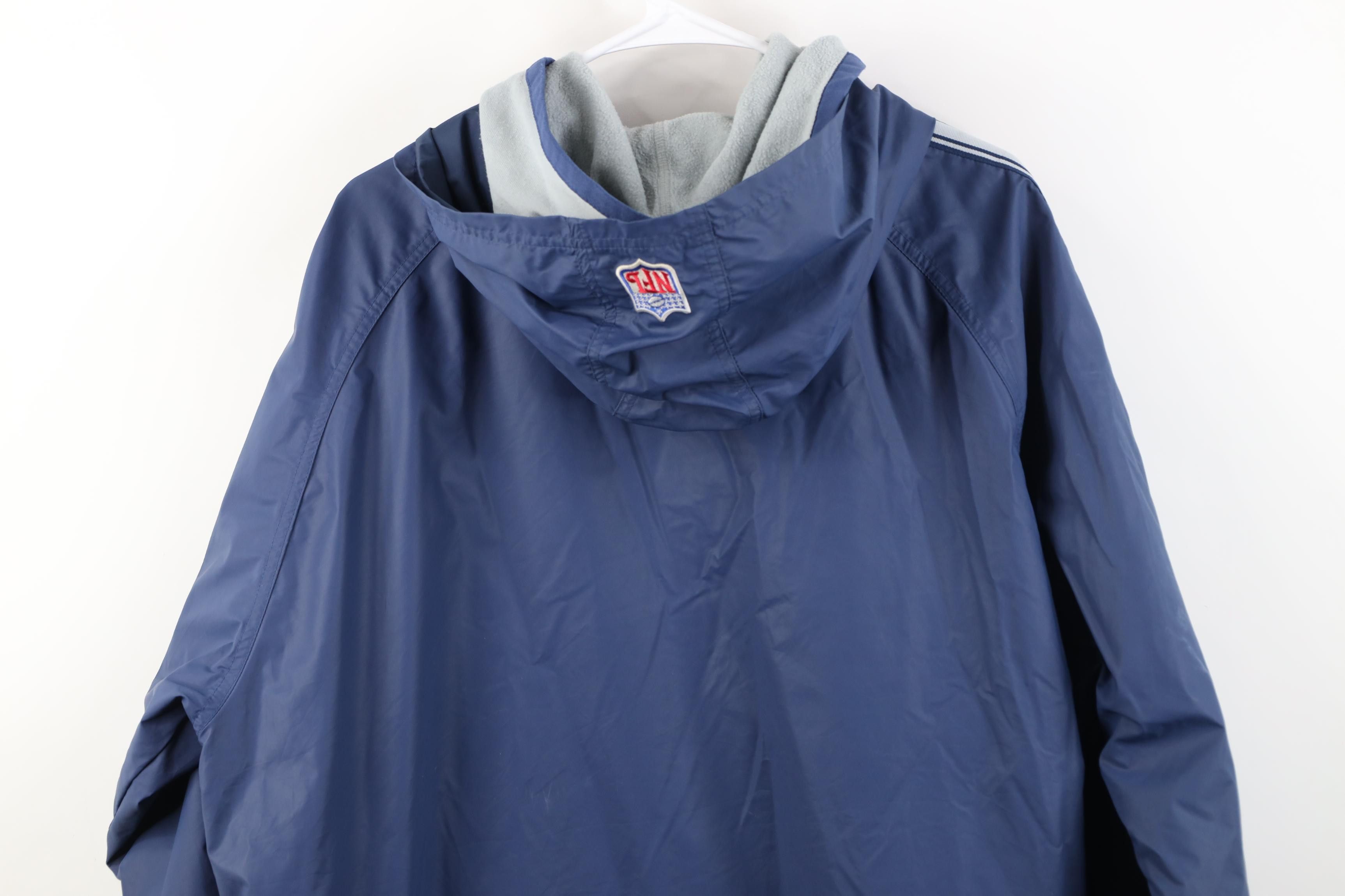 Nike Vintage 90s Nike Pro Line Cowboys Hooded Rain Jacket Size US L / EU 52-54 / 3 - 20 Thumbnail