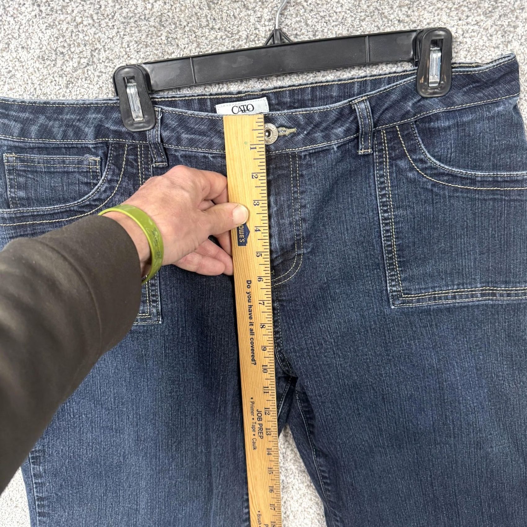 Vintage VINTAGE? No. Cato Bermuda Shorts Womens 16 36x15.5 Denim Shorts Blue 5-Pocket Stretch Casual Summer Womens Size 38" / US 16 / IT 52 - 6 Thumbnail