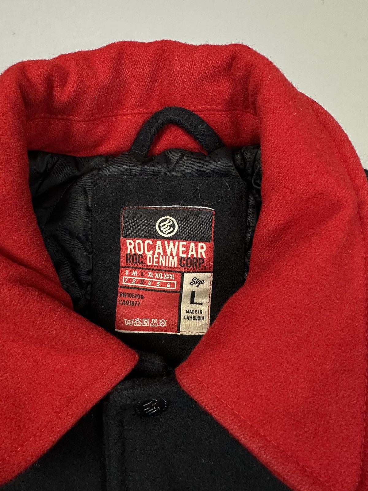 Rocawear Rocawear oversized wool varsity bomber Jaket Xl Size US XL / EU 56 / 4 - 4 Thumbnail
