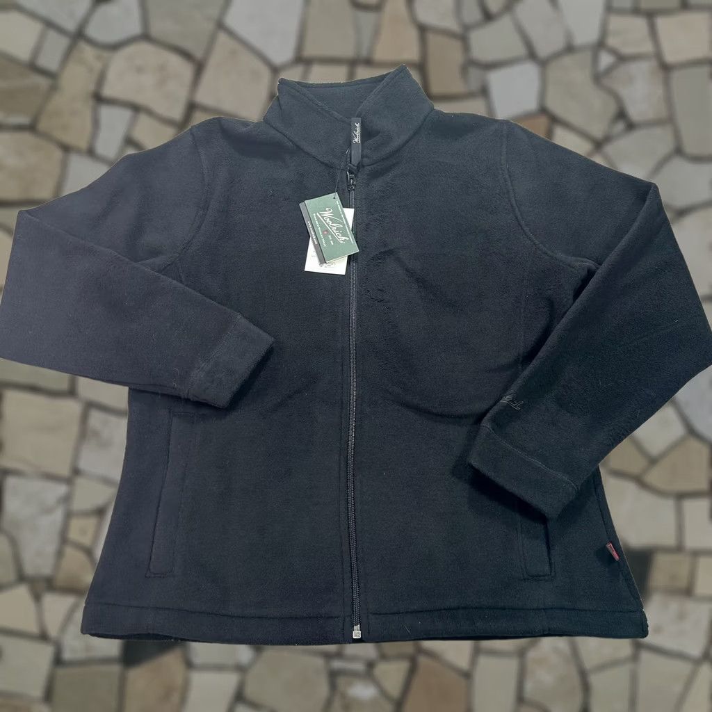 Vintage Woolrich Andes Jacket Womens M Black Fleece Full Zip Outdoor Hiking Jacket Size M / US 6-8 / IT 42-44 - 1 Thumbnail