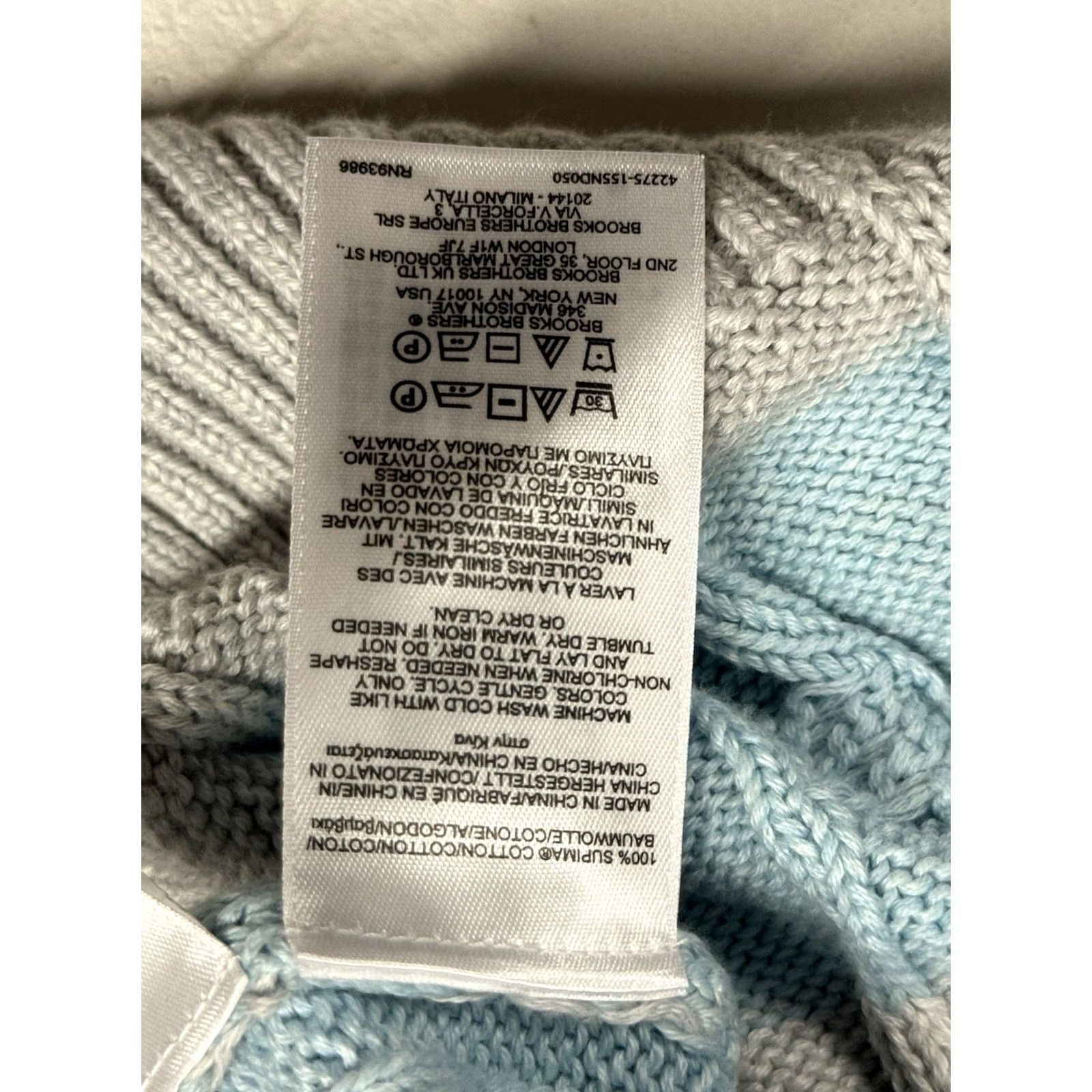 Brooks Brothers Brooks Brothers Cable Knit Sweater Womens XL Pastel Striped Long Sleeve Supima Pullover Crew Neck Casual Travel Business Size XL / US 12-14 / IT 48-50 - 4 Thumbnail