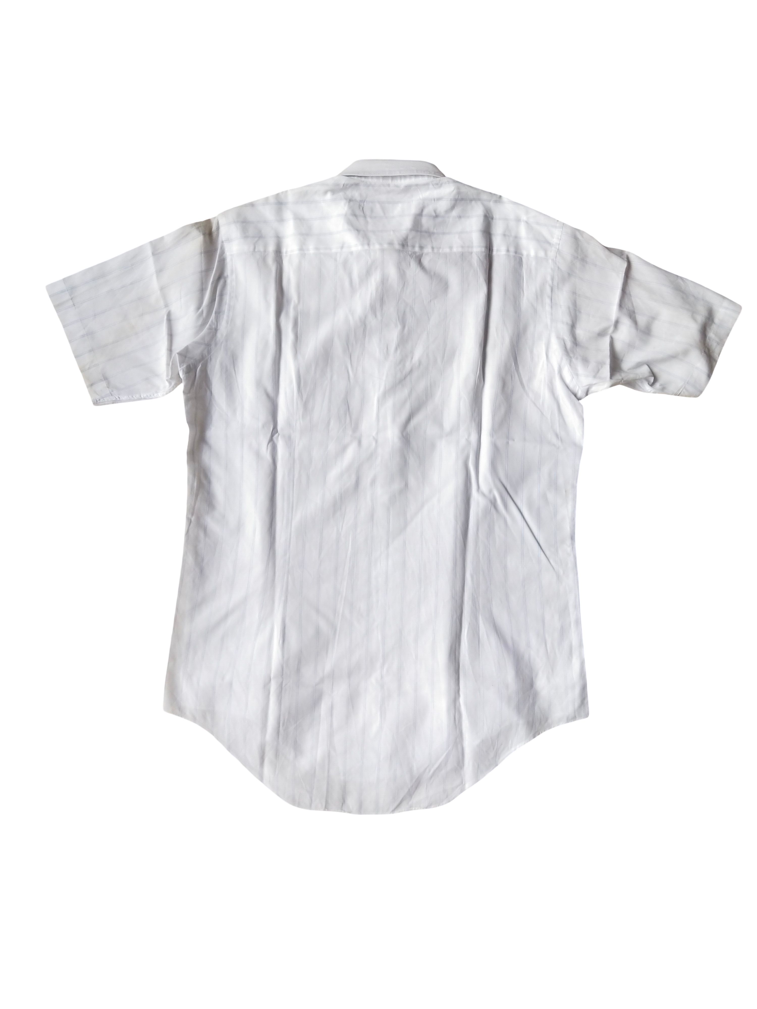Jean-Louis Scherrer 1990s Jean-Louis Scherrer Homme Pinstripe SS Shirt Vintage Size US M / EU 48-50 / 2 - 4 Thumbnail